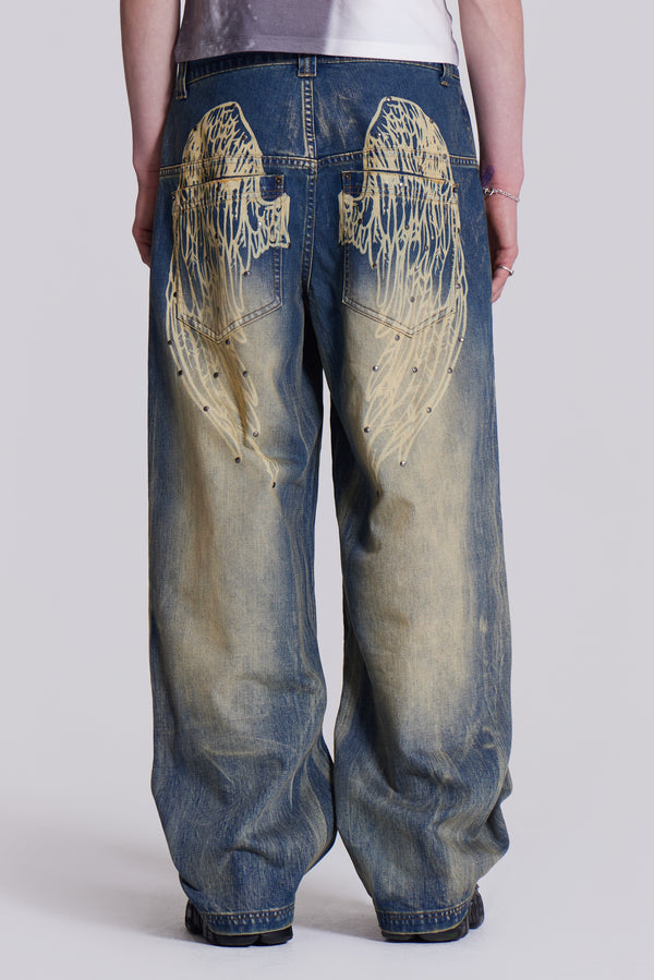 Blue Ethereal Colossus Jeans