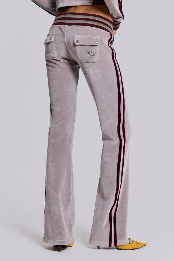 27 Velour Low Rise Bootcut Trousers