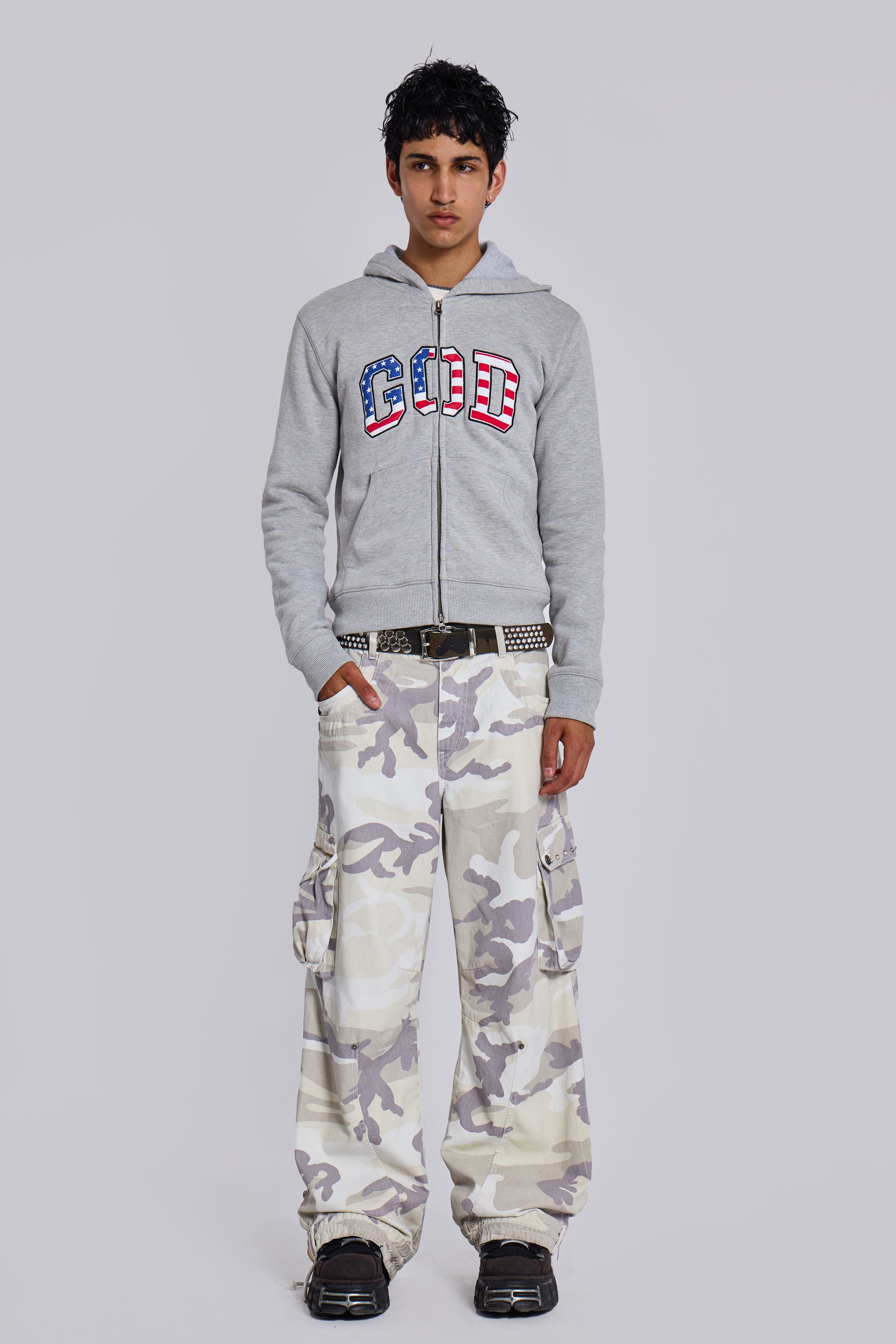 Trooper Snow Camo Cargo Pant | Jaded London