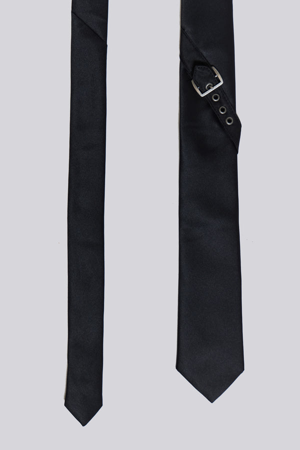 Black Buckle Tie