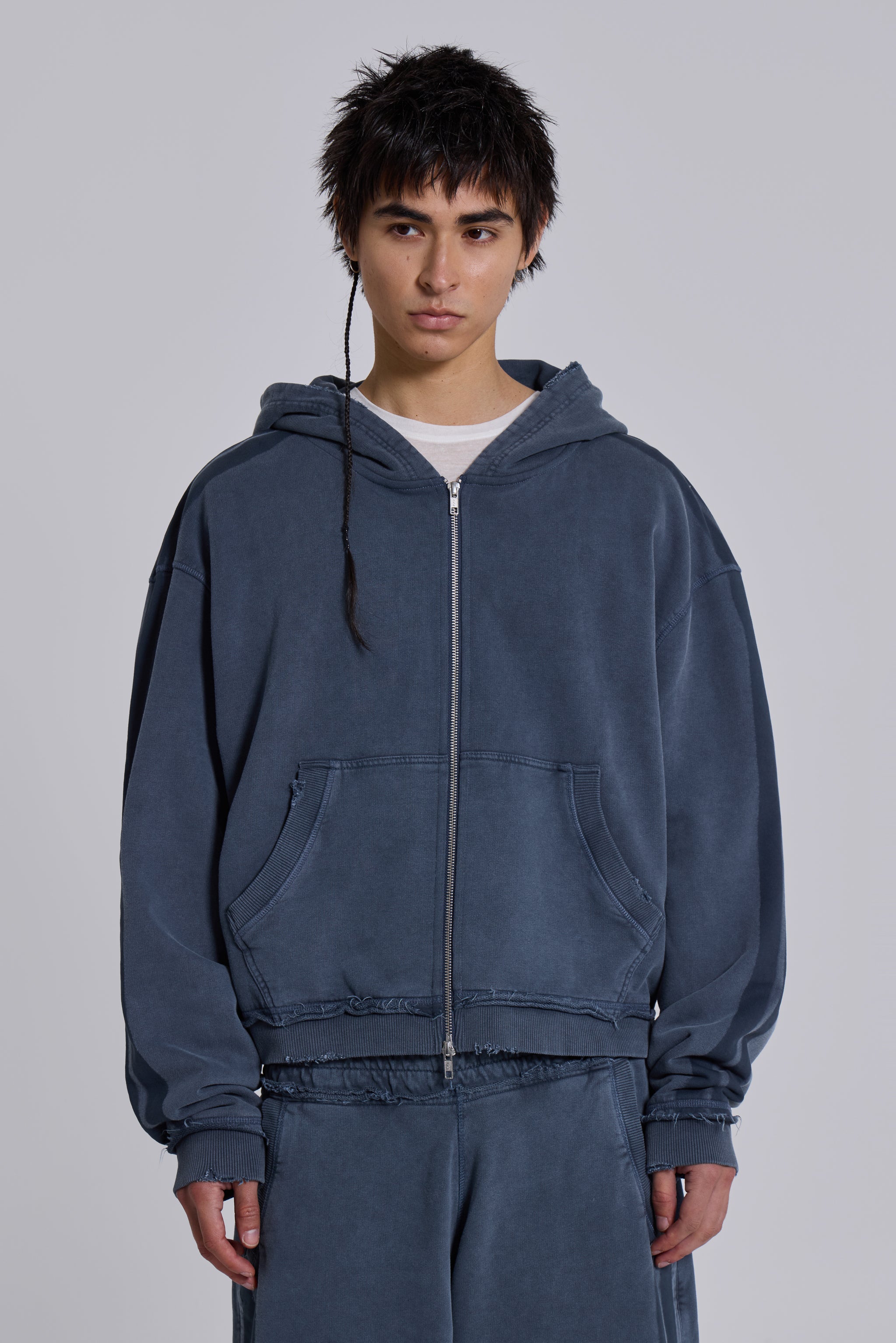Blue Sporty Monster Hoodie | Jaded London | Clothing