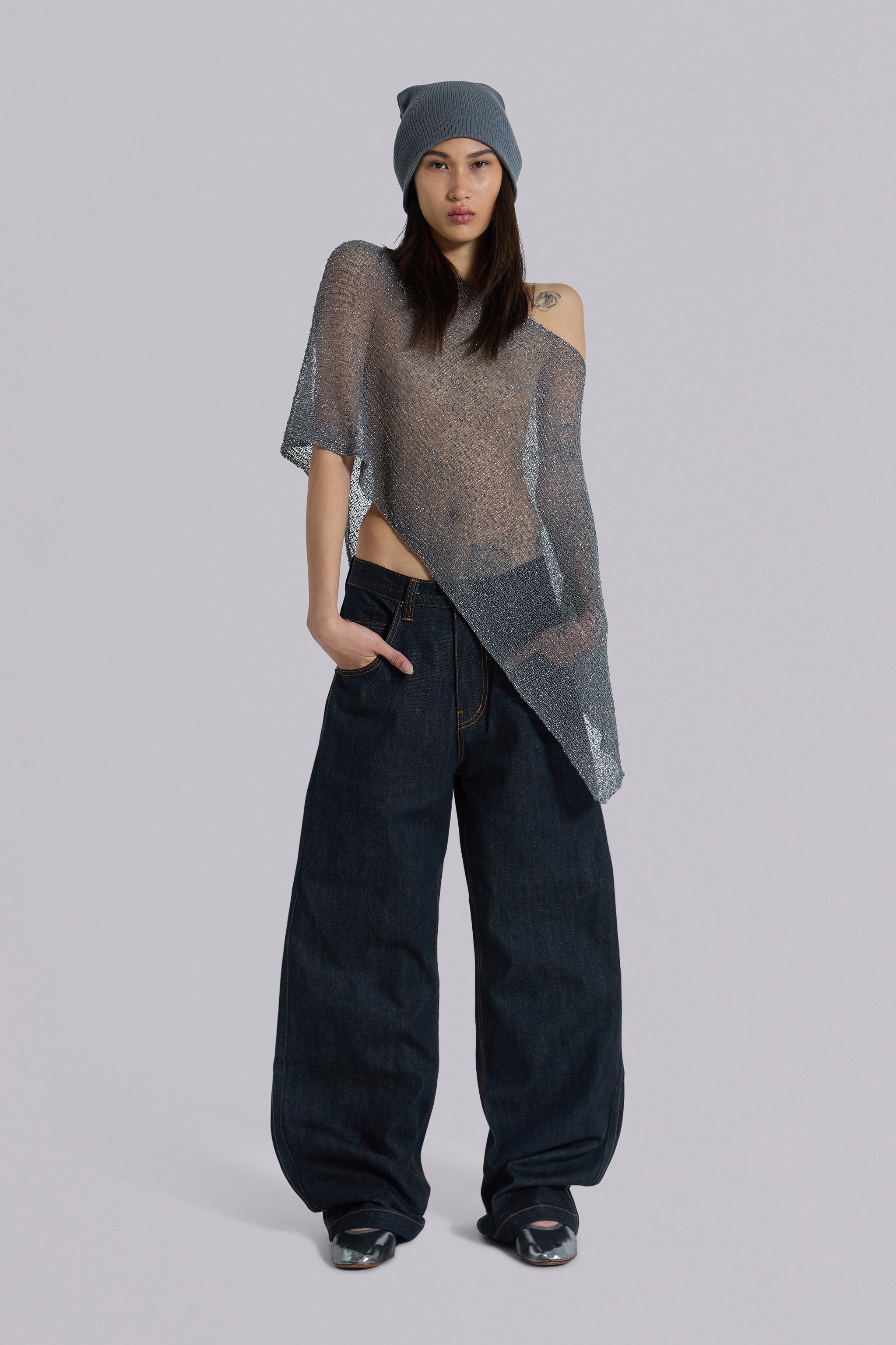 Indigo Axis Jeans | Jaded London