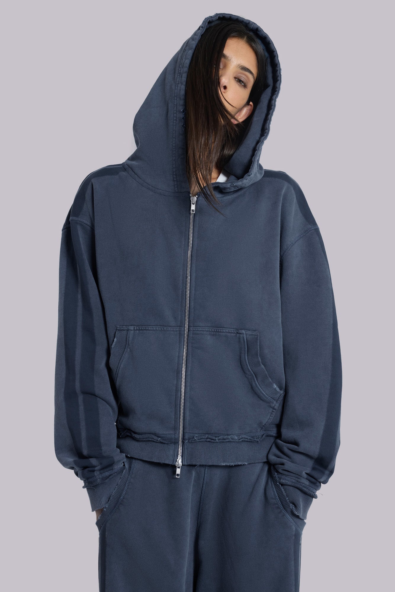 Blue Sporty Monster Hoodie | Jaded London | Clothing