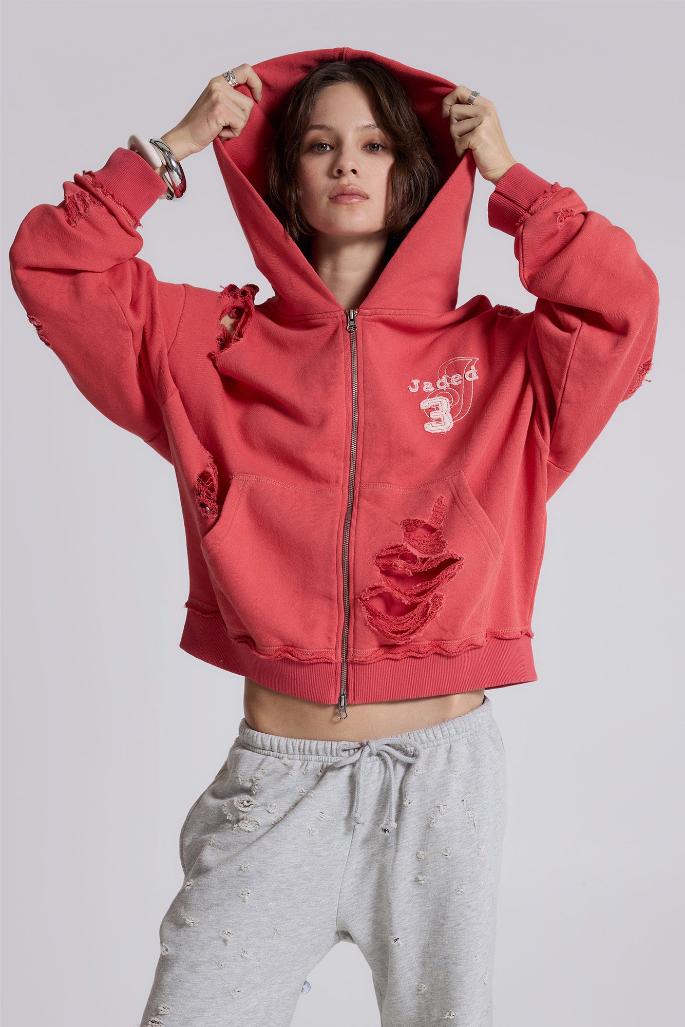 Distressed Monster Hoodie | Jaded London | Clothing