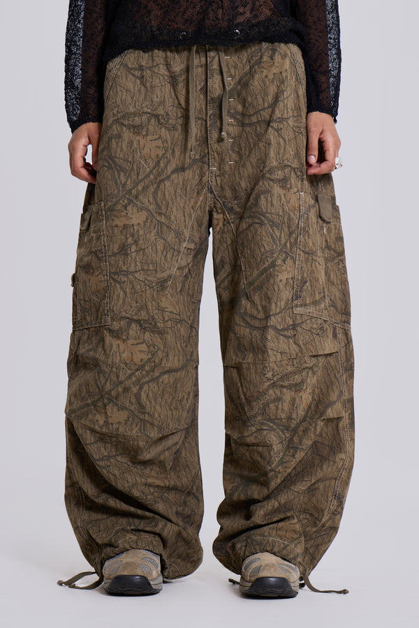 Forest Camo Parachute Pants