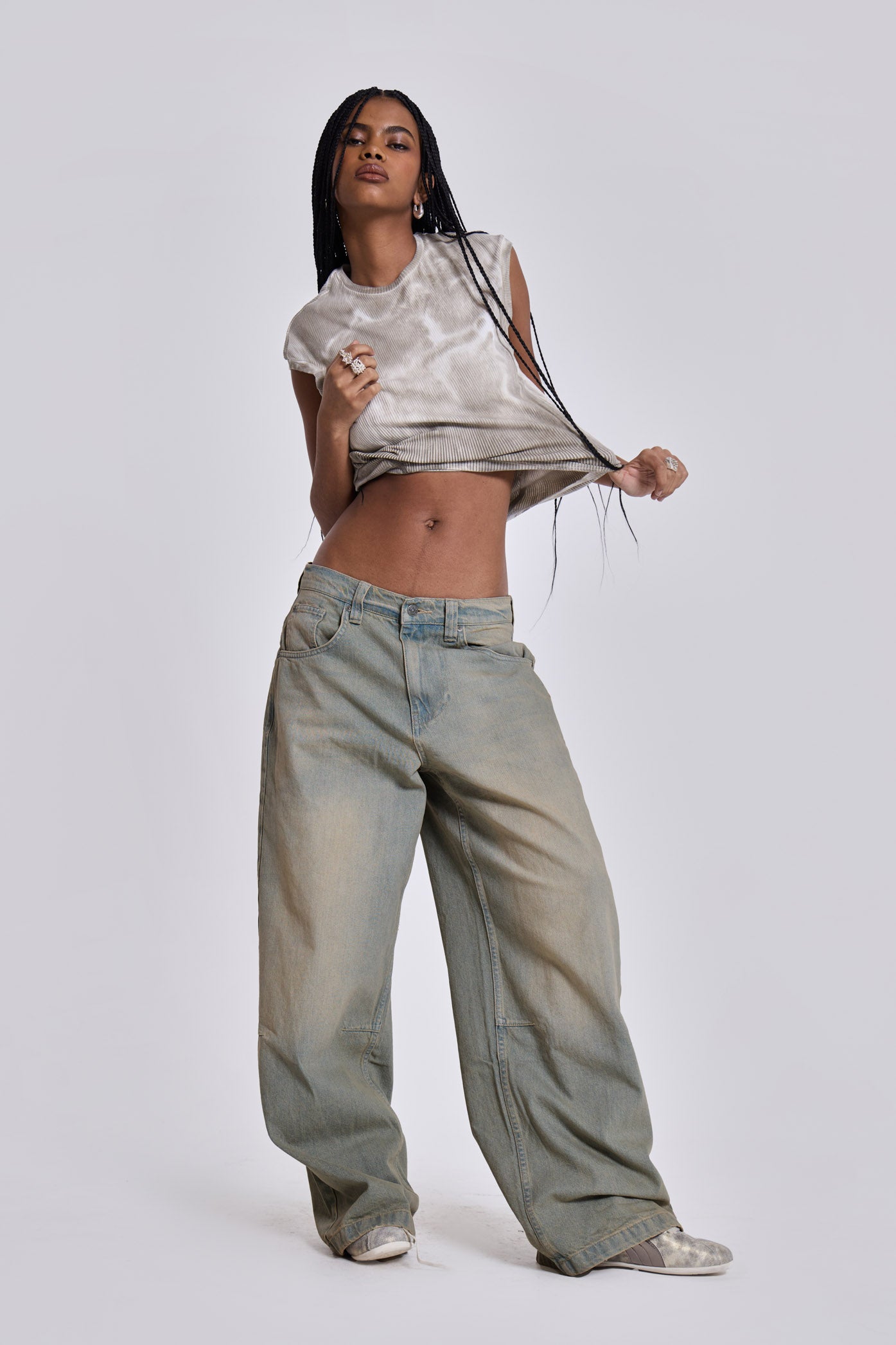 Shop Light Wash Colossus Fit Jeans | Jaded London | Clothing