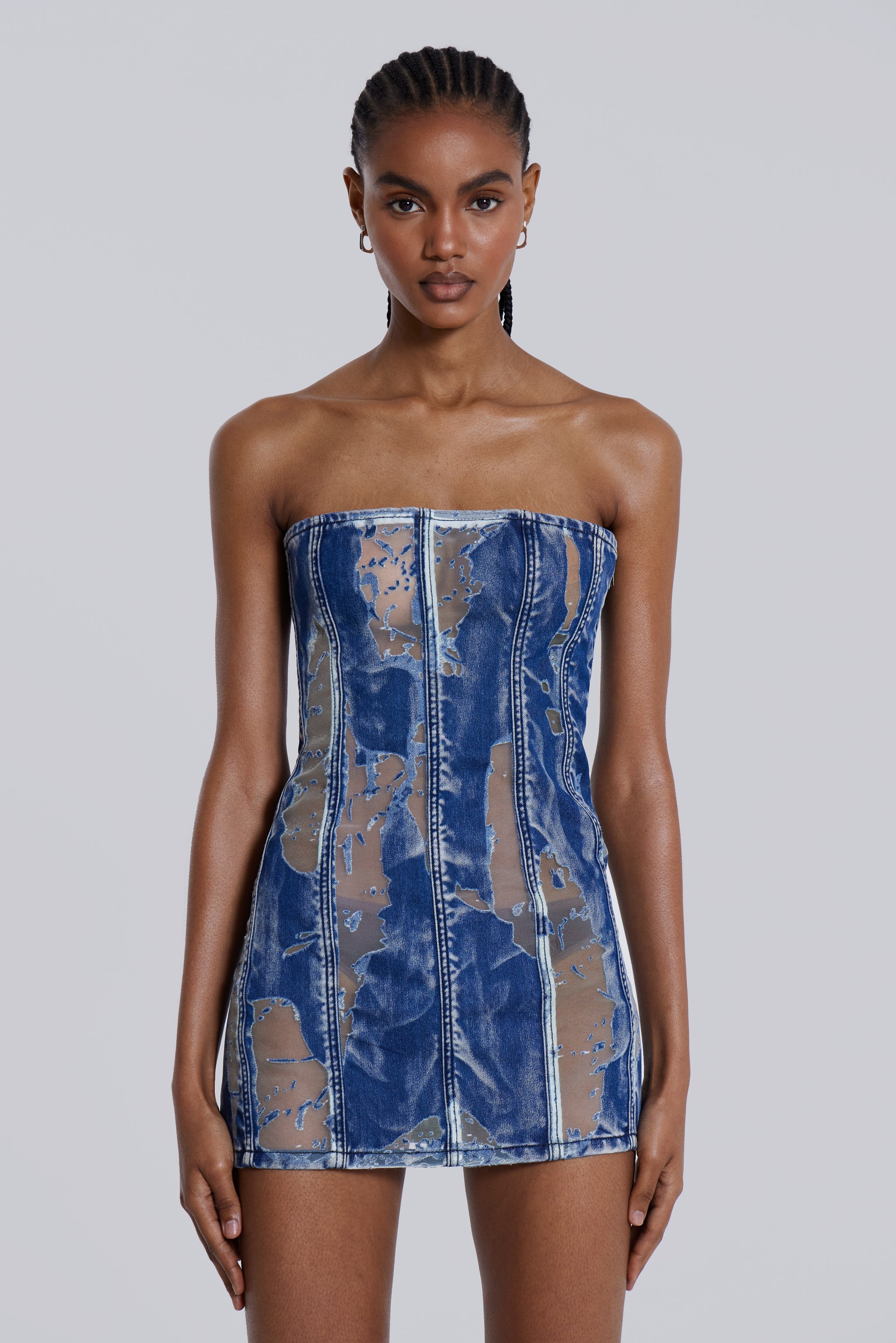 Shop Zion Denim Corset Mini Dress | Jaded London | Clothing Shop Zion Denim Corset Mini Dress | Jaded London | Clothing