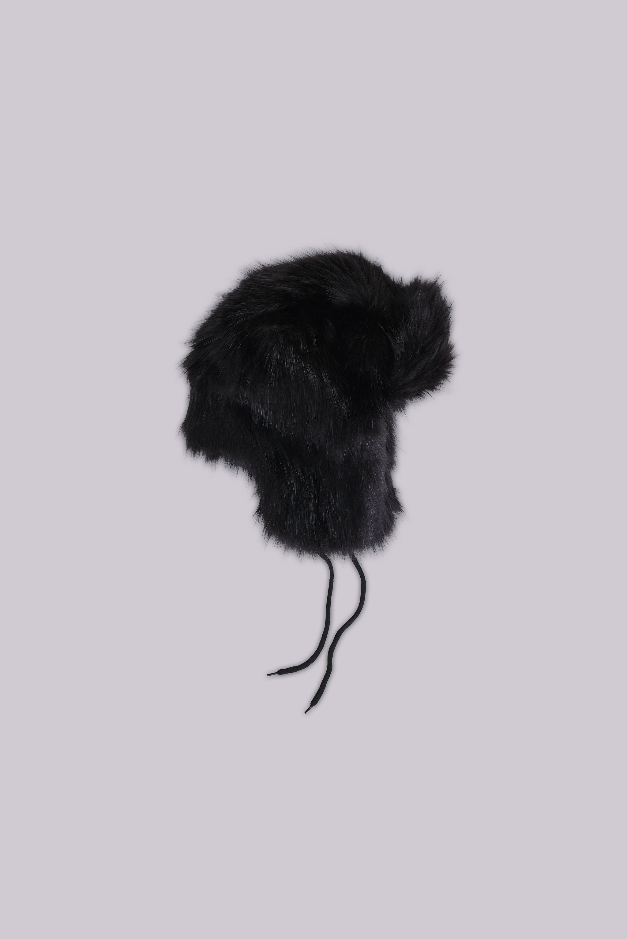 Black Faux Fur Trapper Hat | Jaded London | Clothing