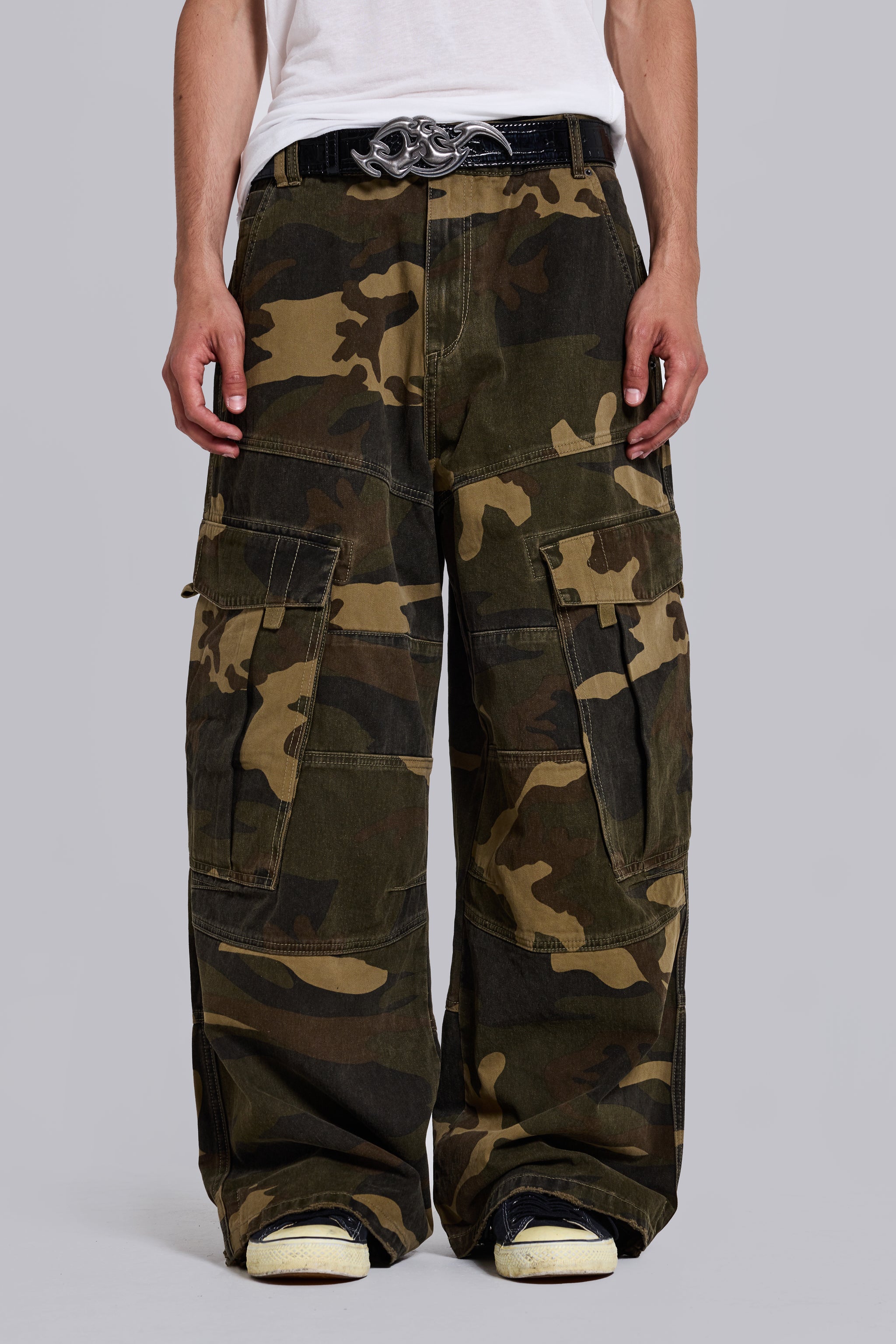 Camo Cadet Cargo | Jaded London | Clothing