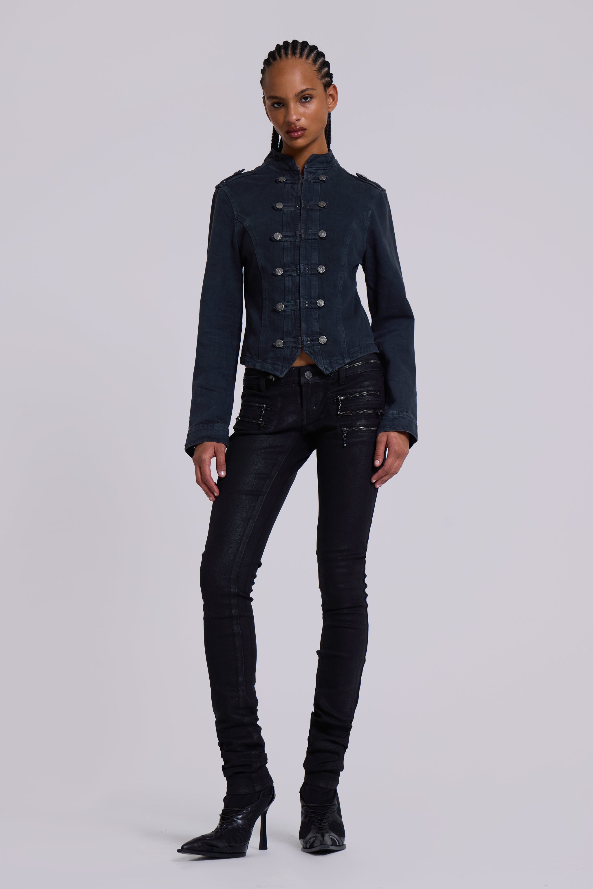 ジャケット・アウター Jaded London Washed Black Rebel Jacket JMDJ4631_FLF1_0625.jpg?v=