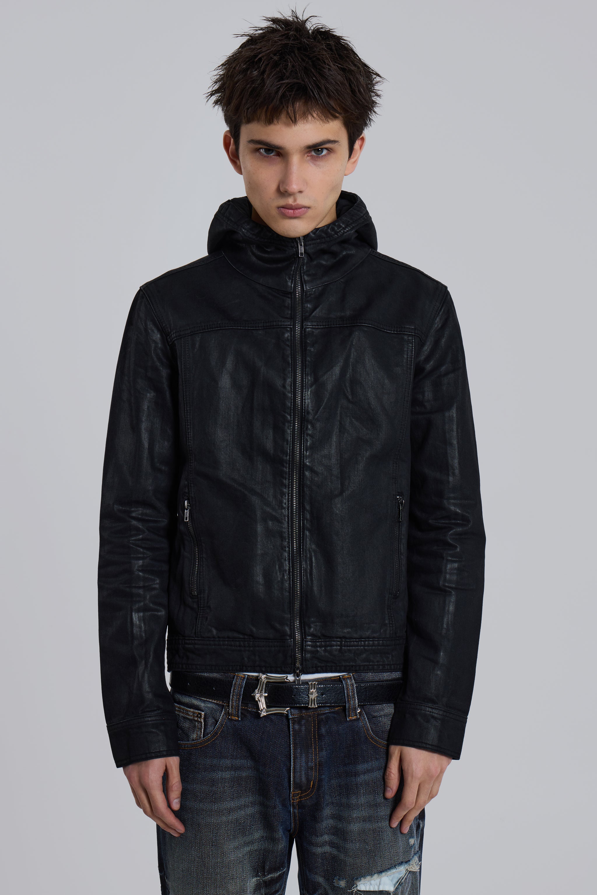 Bedrock Waxed Denim Jacket | Jaded London | Clothing