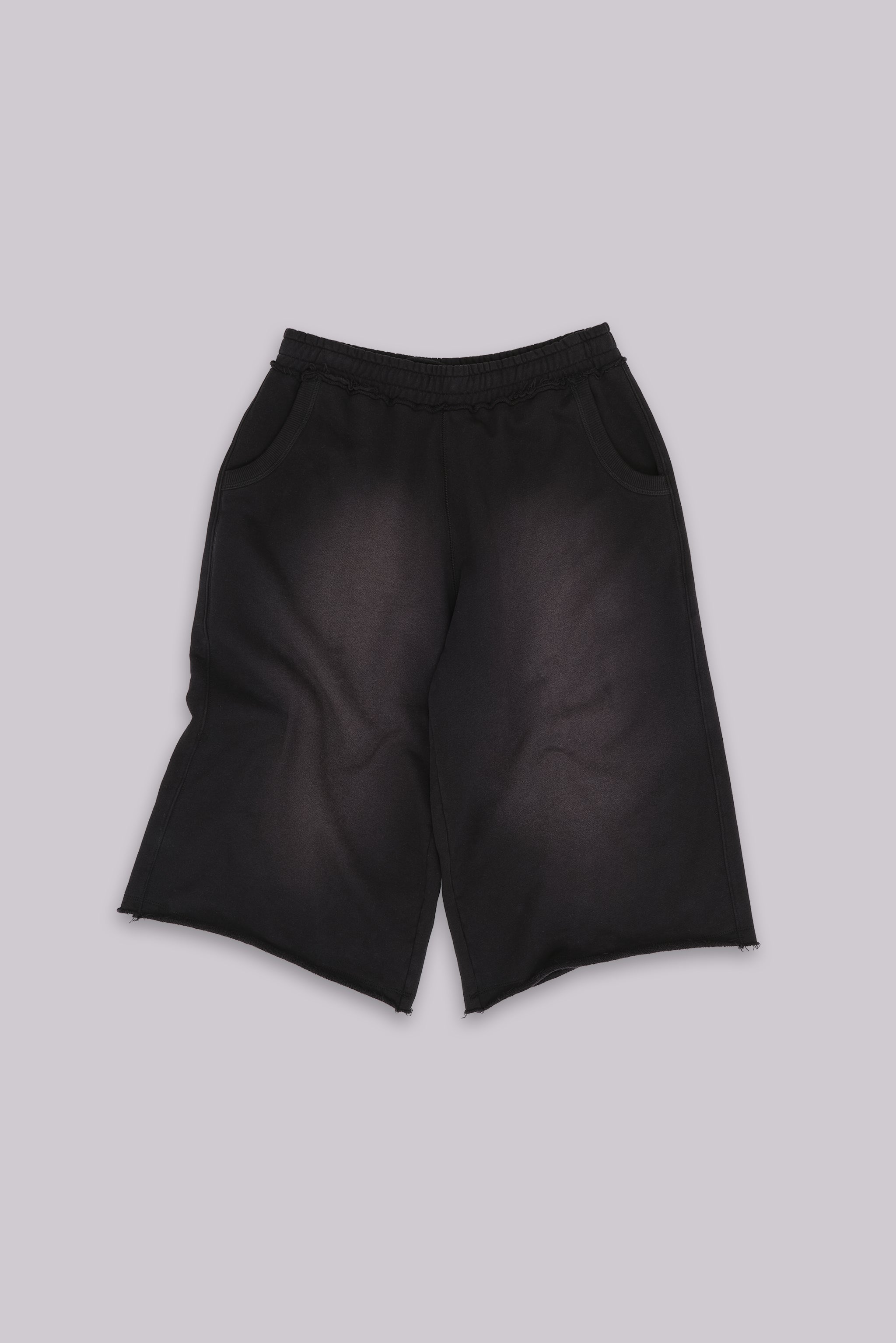 Monster 3/4 Washed Black Shorts | Jaded London | Clothing