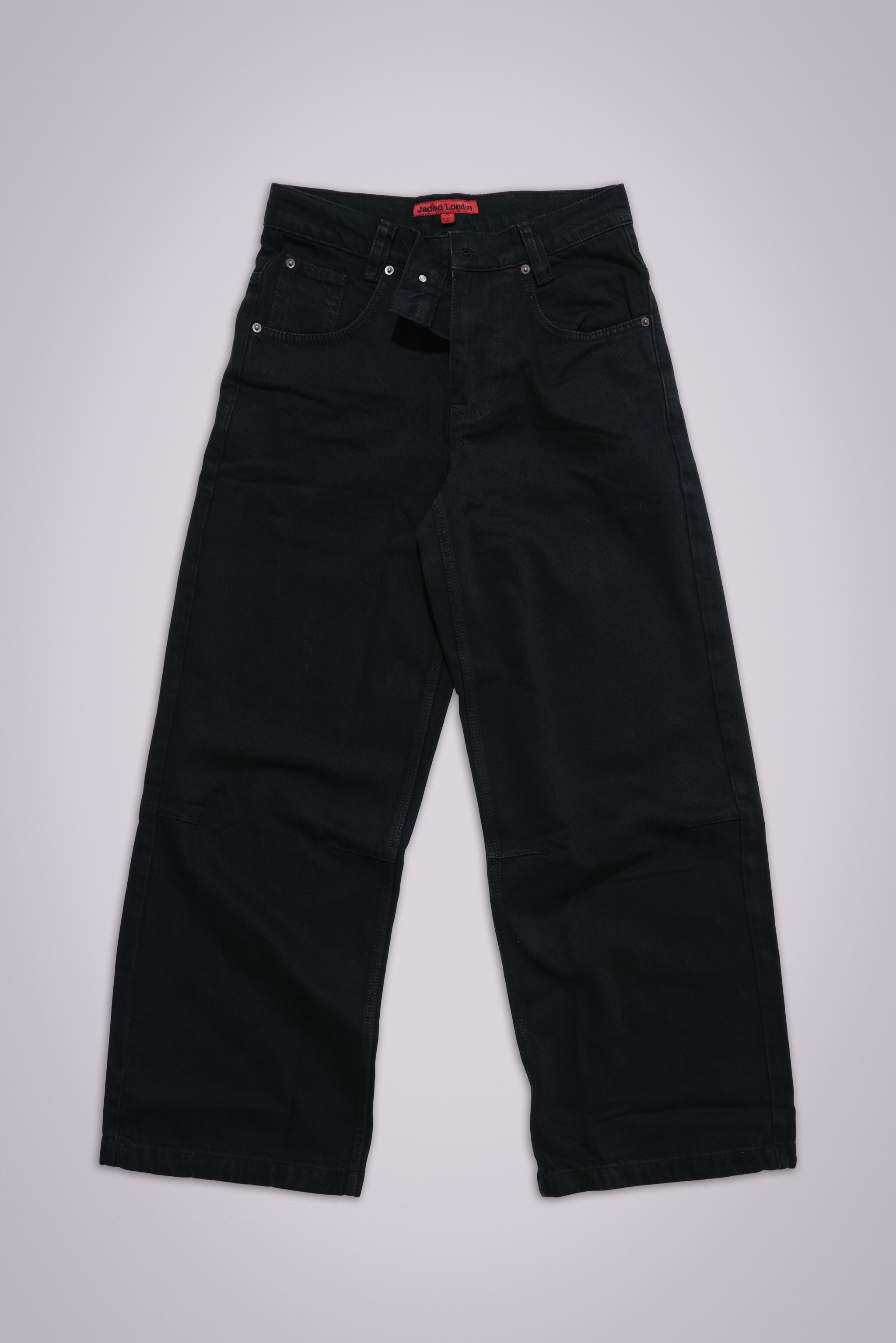 Solid Black XL Colossus Jeans | Jaded London