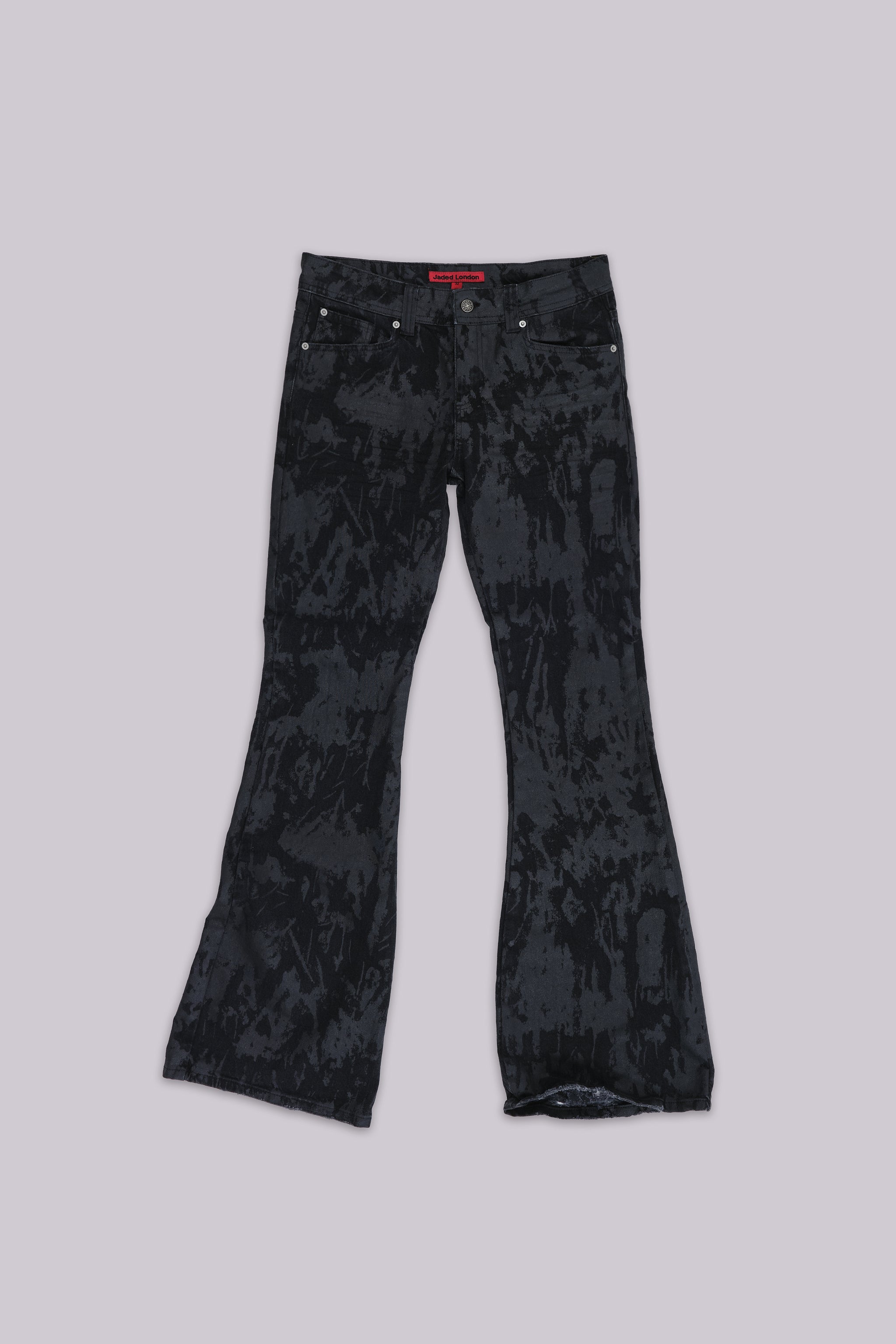 Wax Coated Drift Bootcut Jeans | Jaded London | Clothing