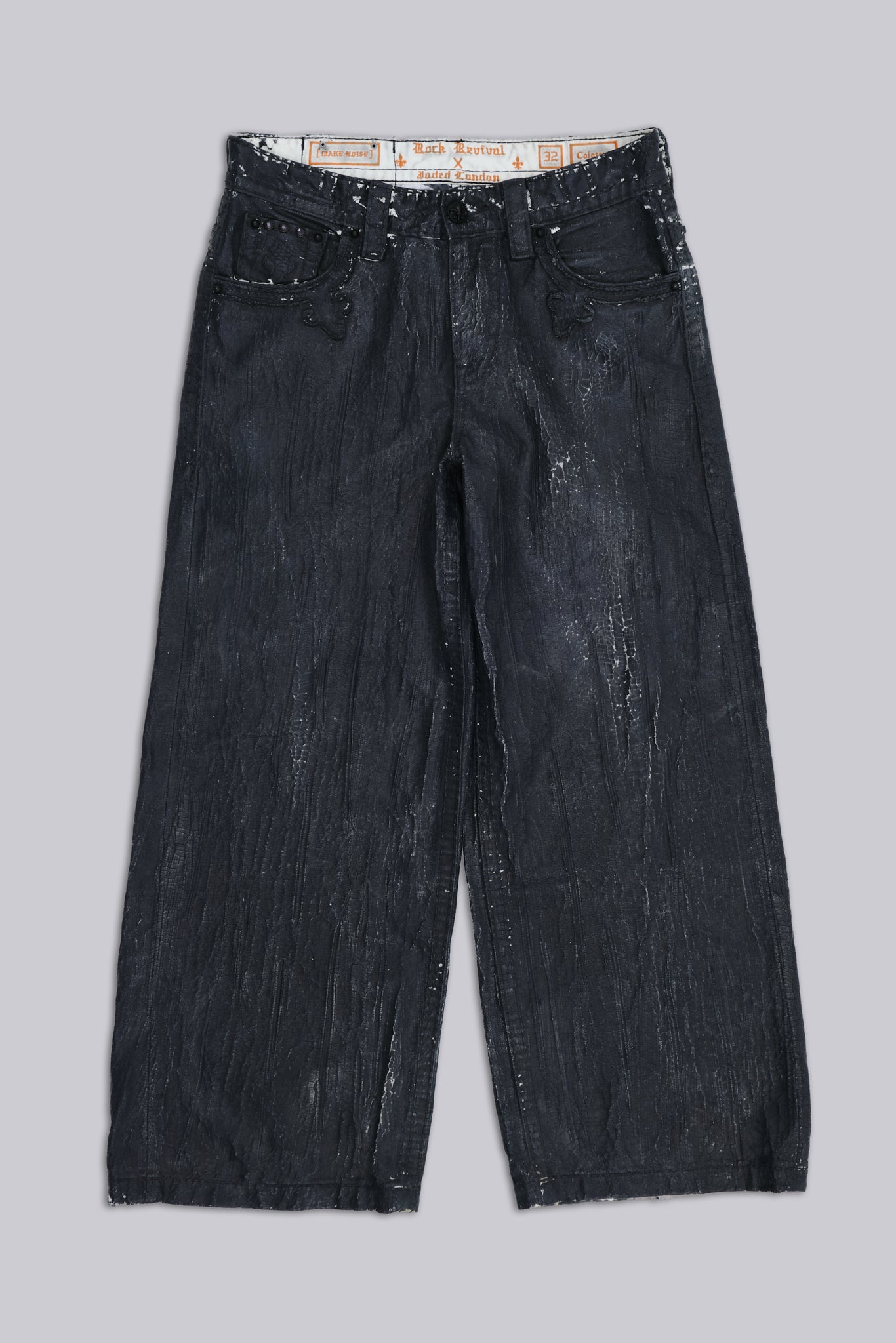 Rock Revival Moto Wax Jeans | Jaded London | Clothing