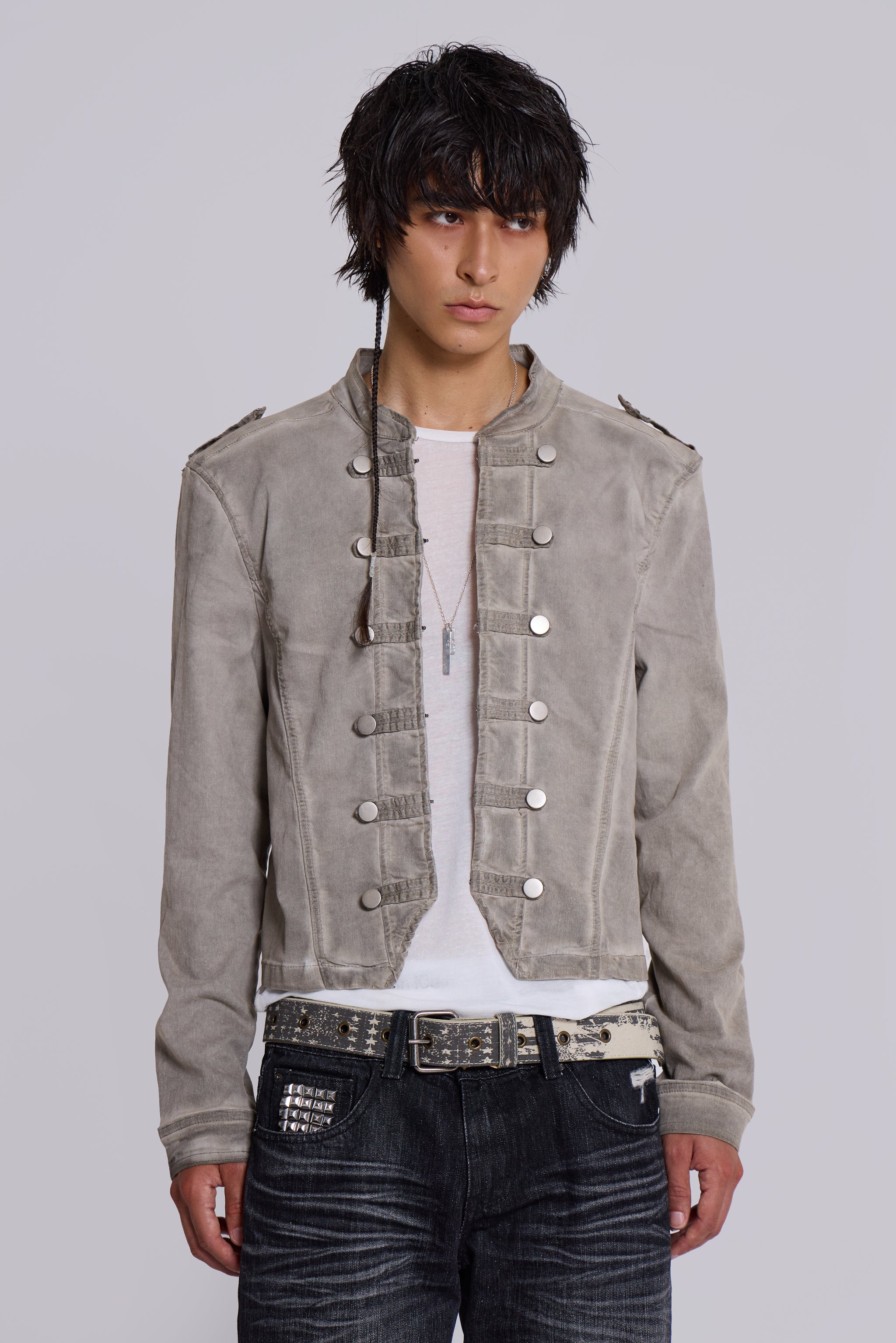 ジャケット・アウター Jaded London Rebel Jacket in Clay JMJK4056_F1_0725.jpg?v=1754408225
