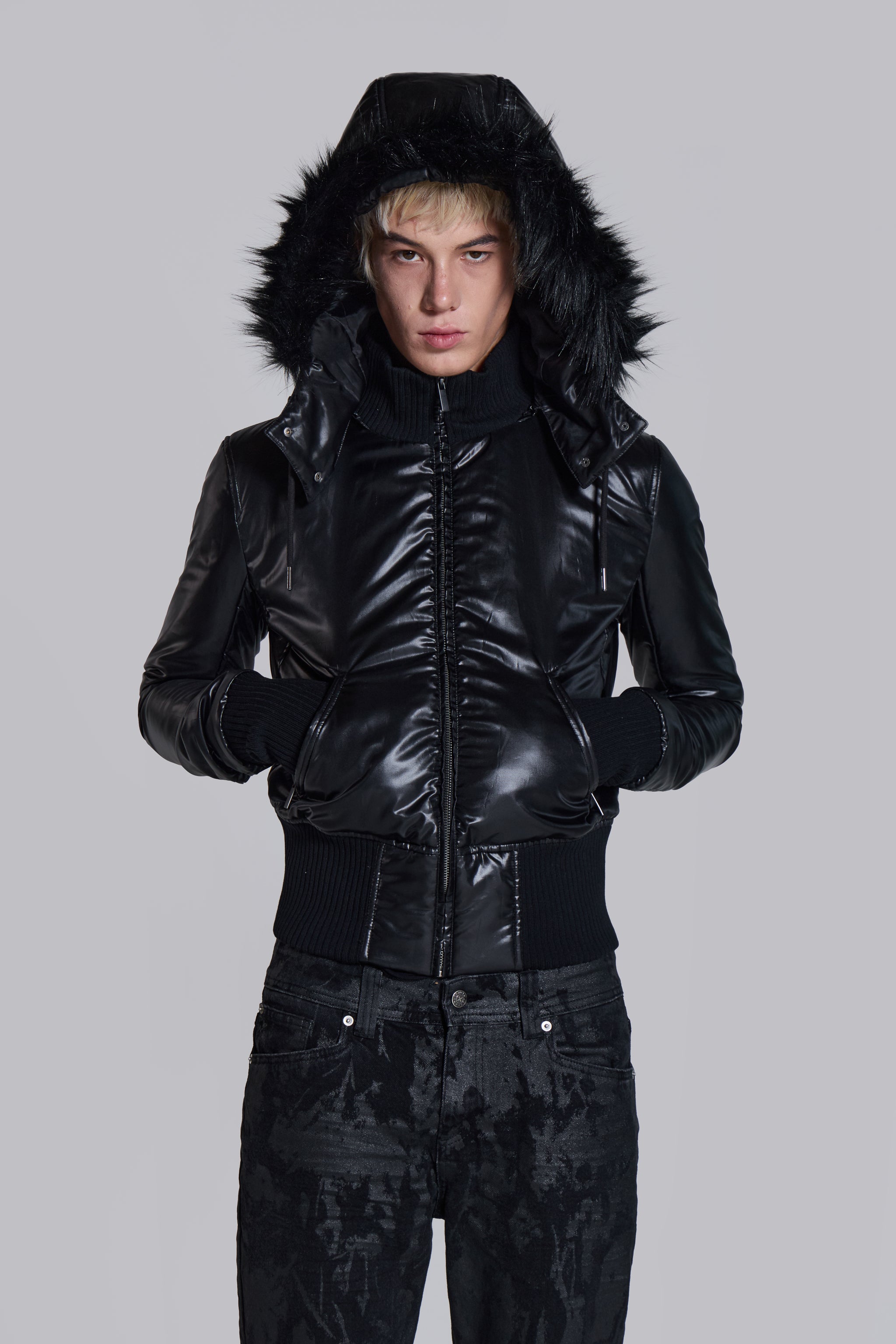 Black Mercury Puffer Jacket | Jaded London | Clothing
