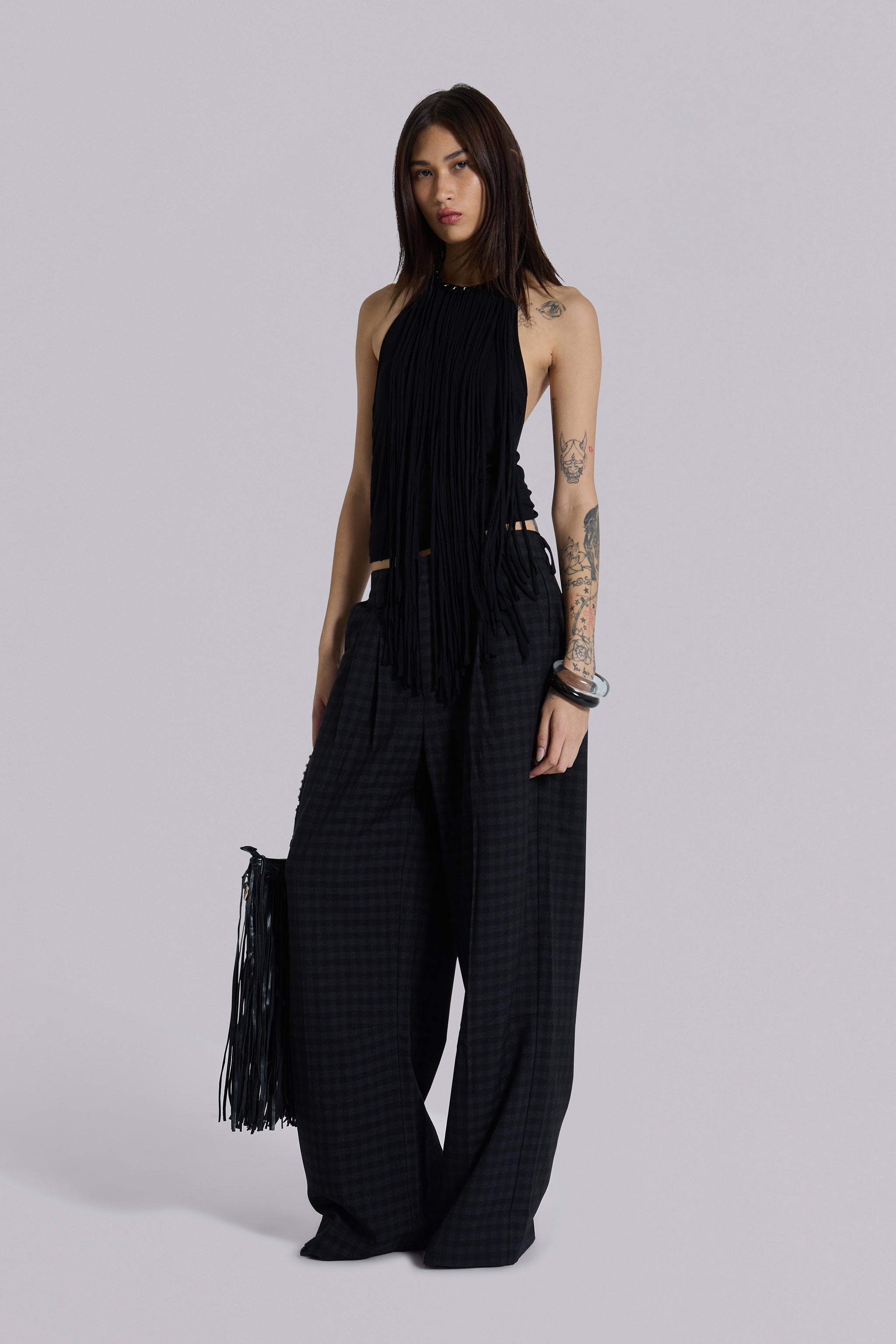 Gingham Goliath Suit Pants | Jaded London | Clothing