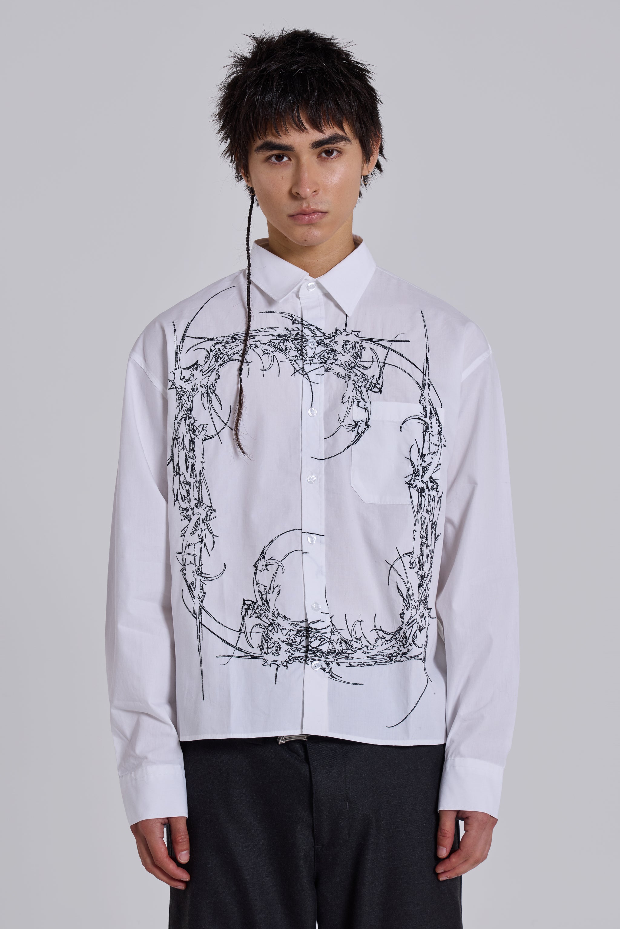 Opaque Button-Up Shirt | Jaded London | Clothing