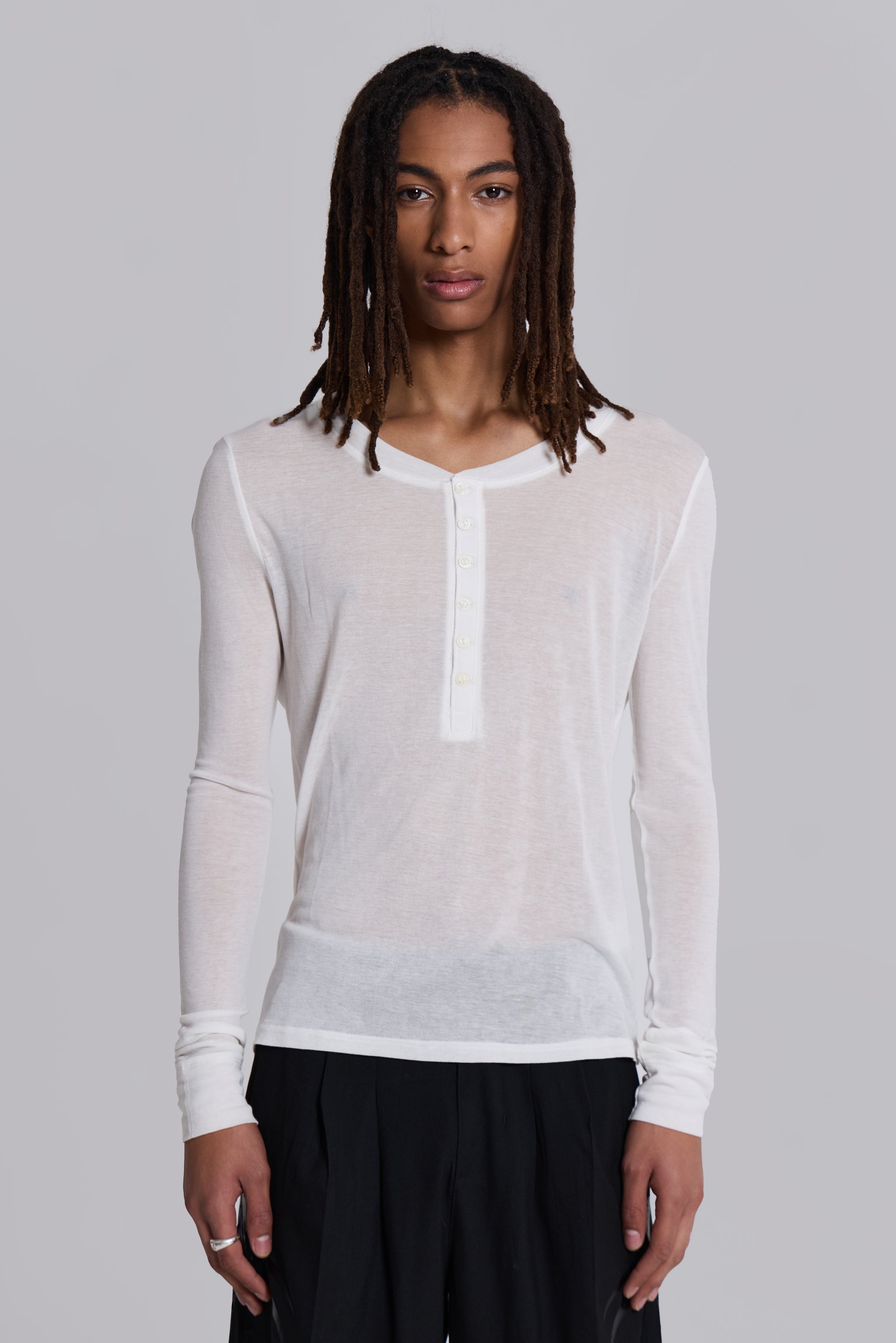 White Haze Long Sleeve Top | Jaded London | Clothing
