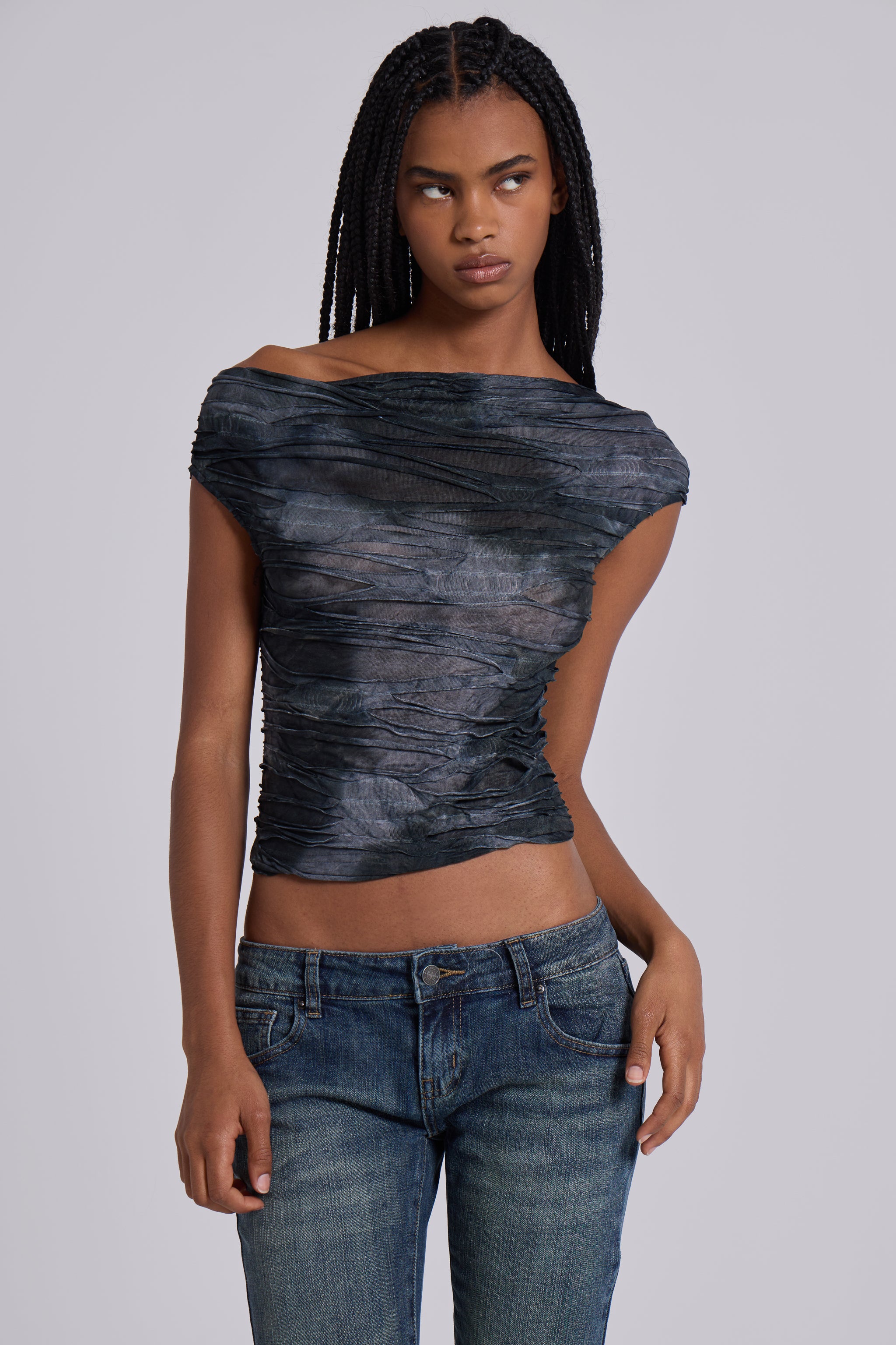 Shop Reign Asymmetric Top | Jaded London | Clothing
