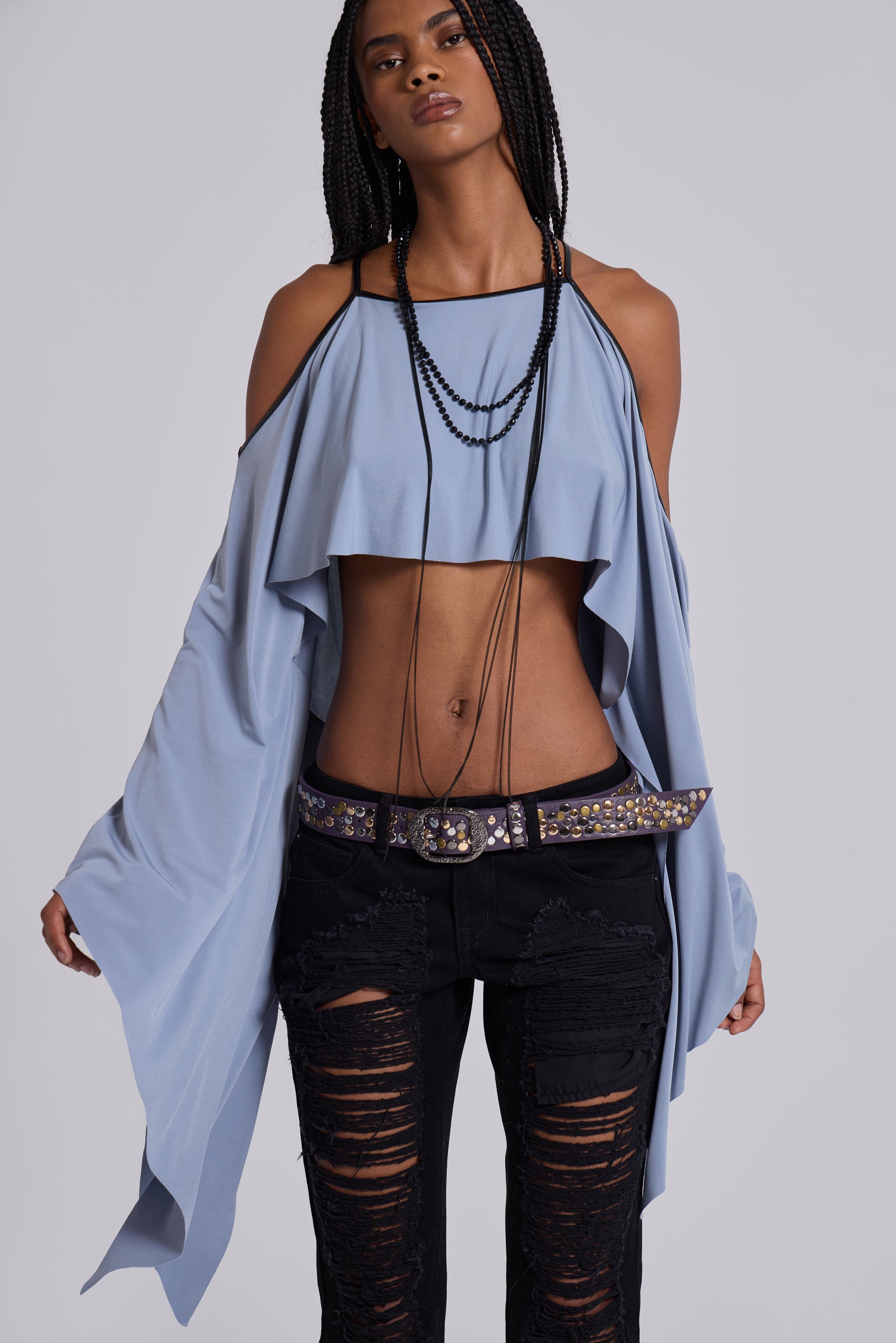 Kendra Cape Top | Jaded London | Clothing
