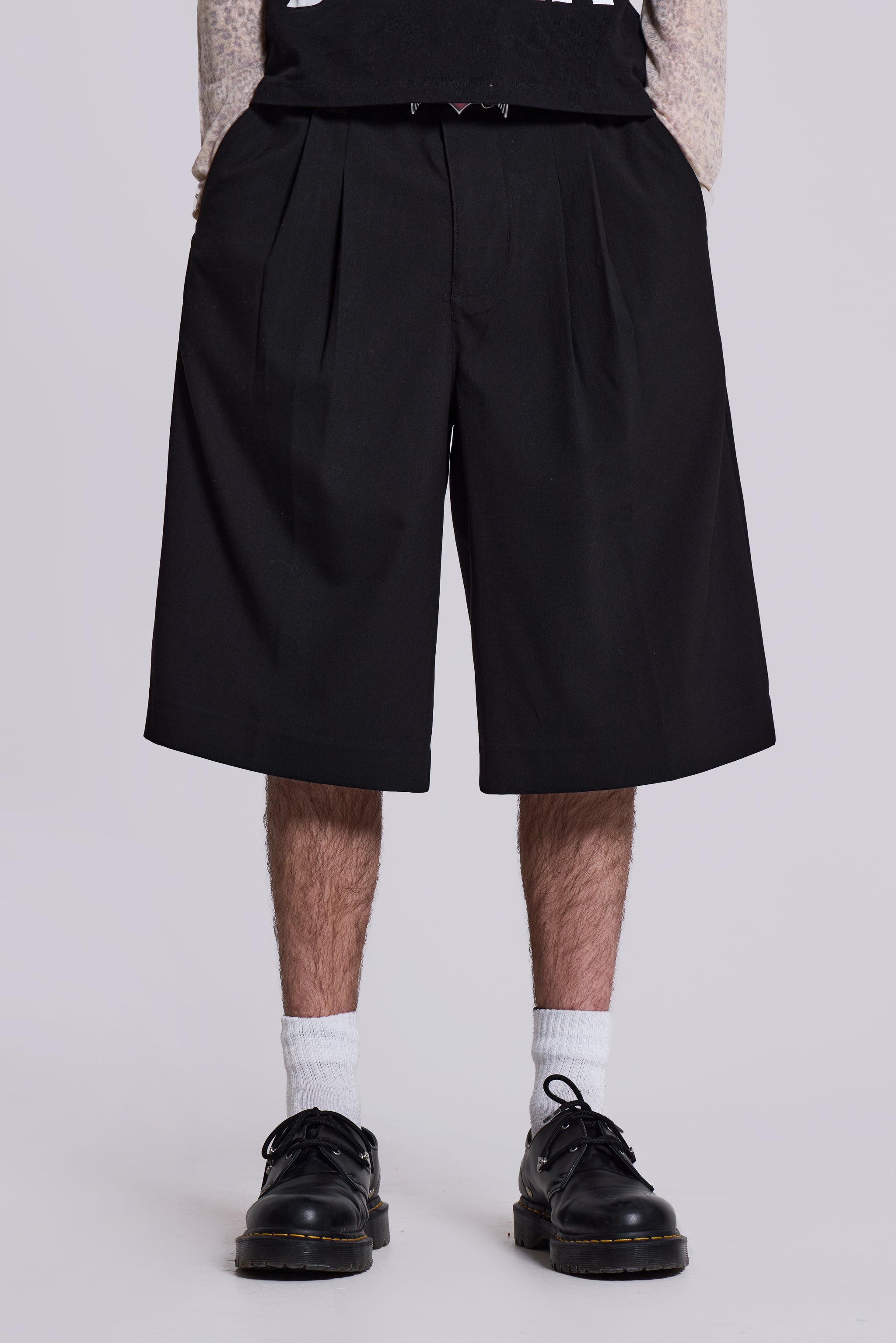 Shop Black Goliath Tailored Shorts