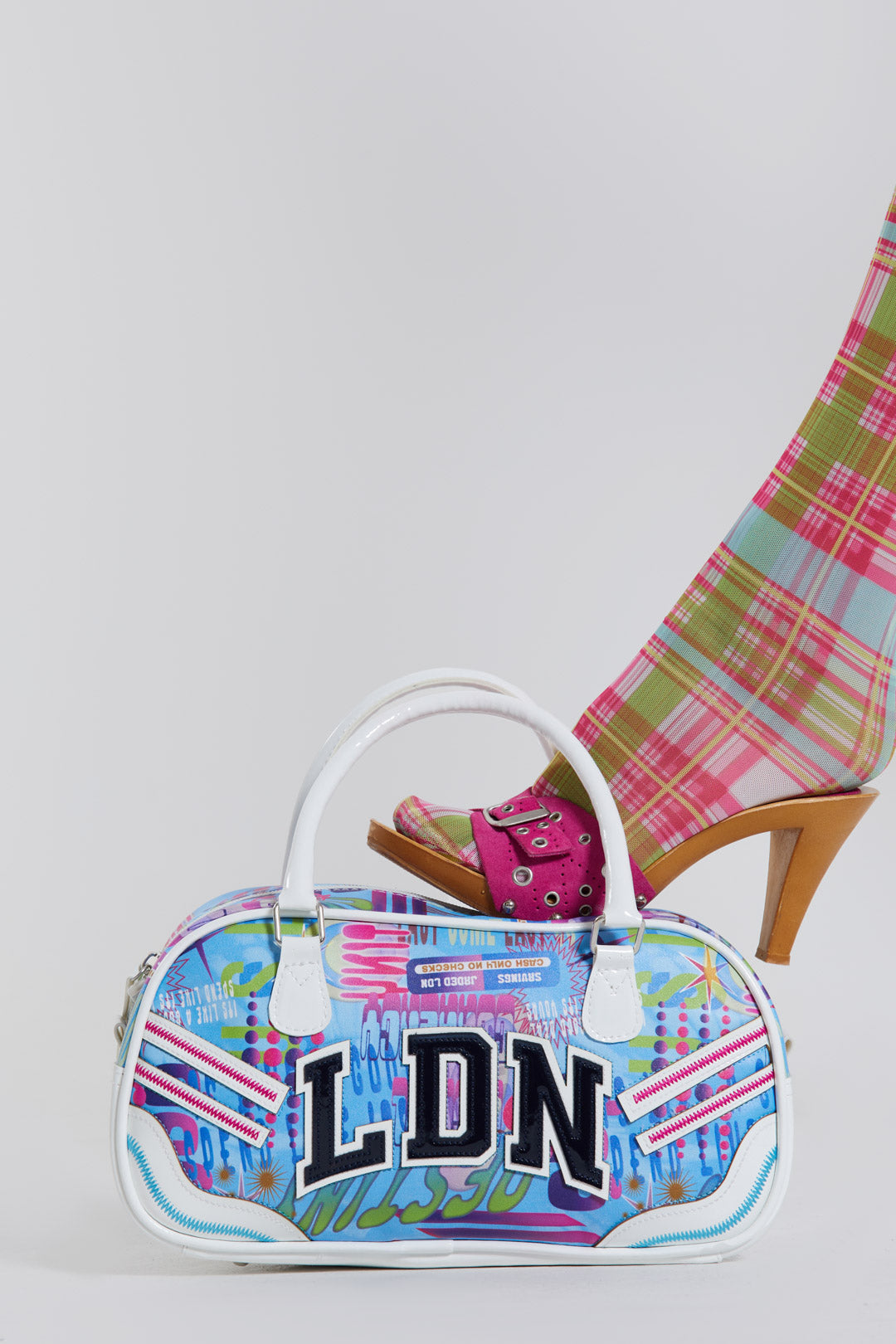 Jaded London 00's Car Wash Print Bowling Bag