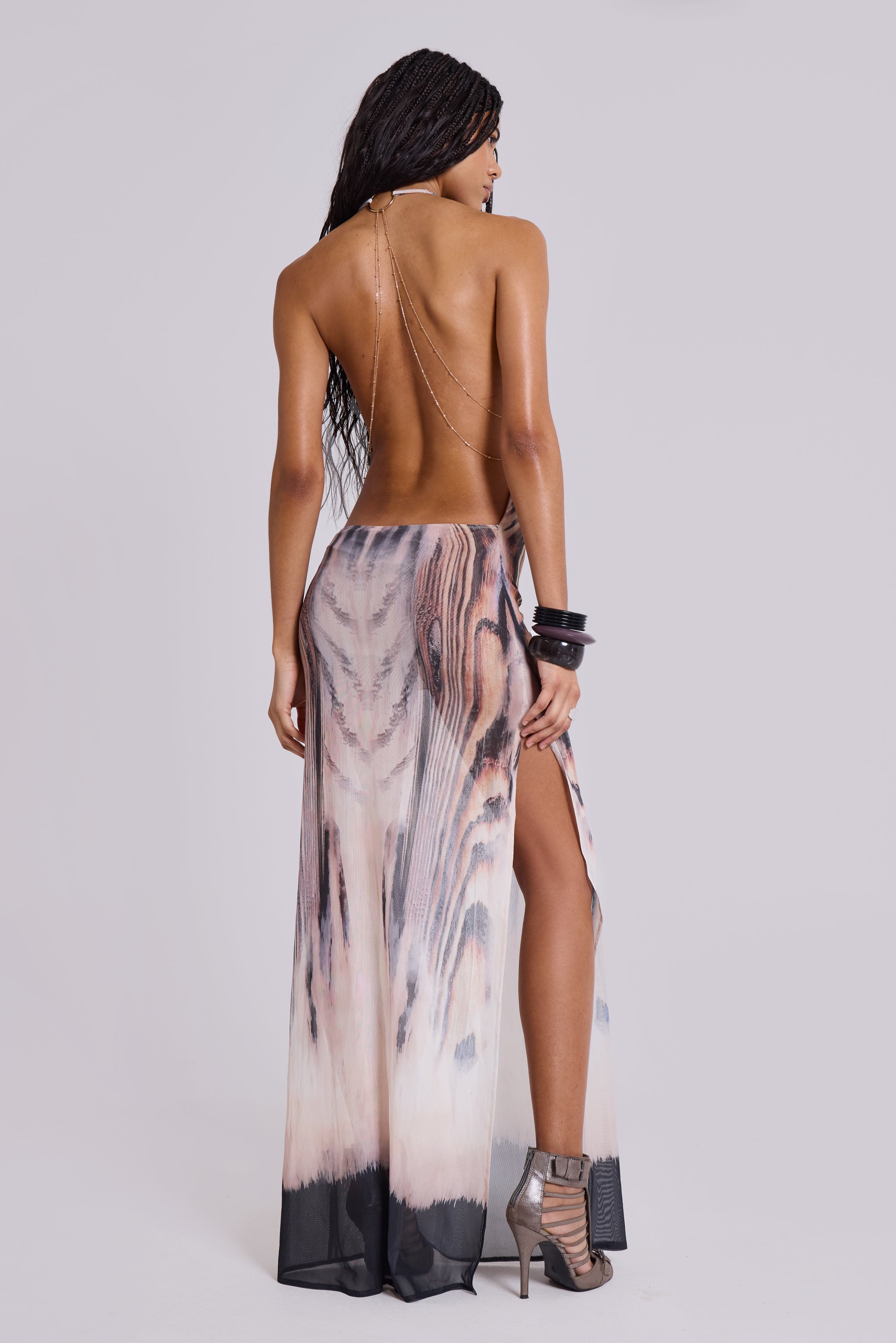Xaviera Backless Mesh Maxi Dress | Jaded London | Clothing Xaviera Backless Mesh Maxi Dress | Jaded London | Clothing