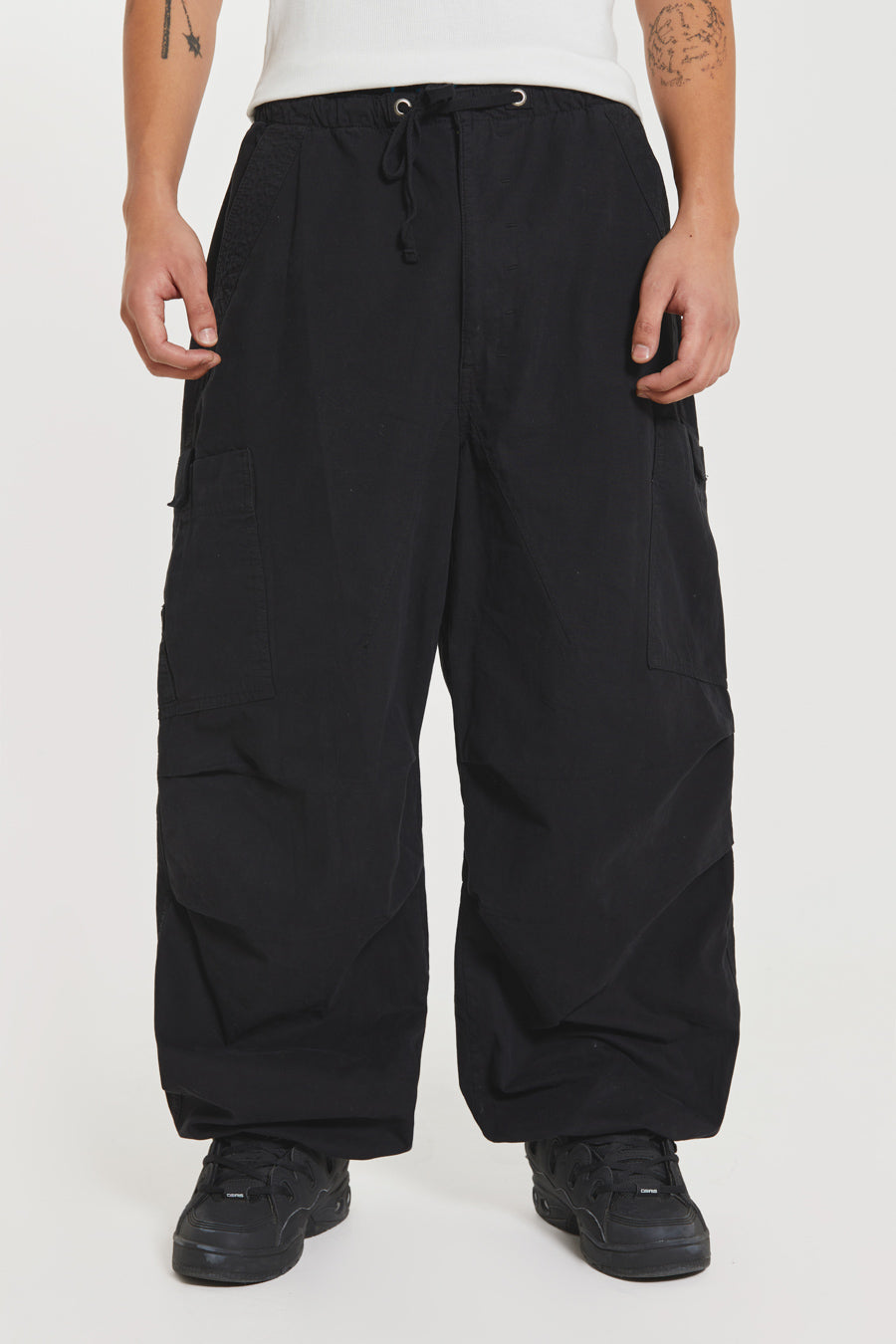 Black Parachute Cargo Pants