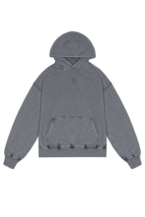 Chrome grey oversized hoodie.
