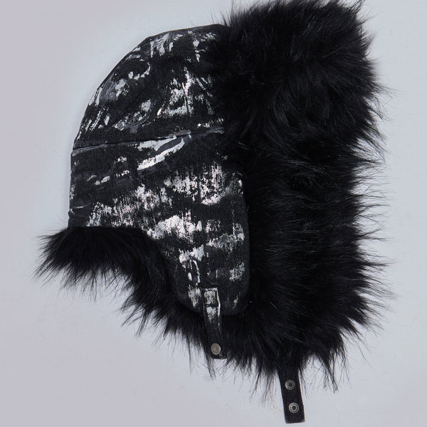 Gunmetal Denim Trapper Hat | Jaded London | Clothing
