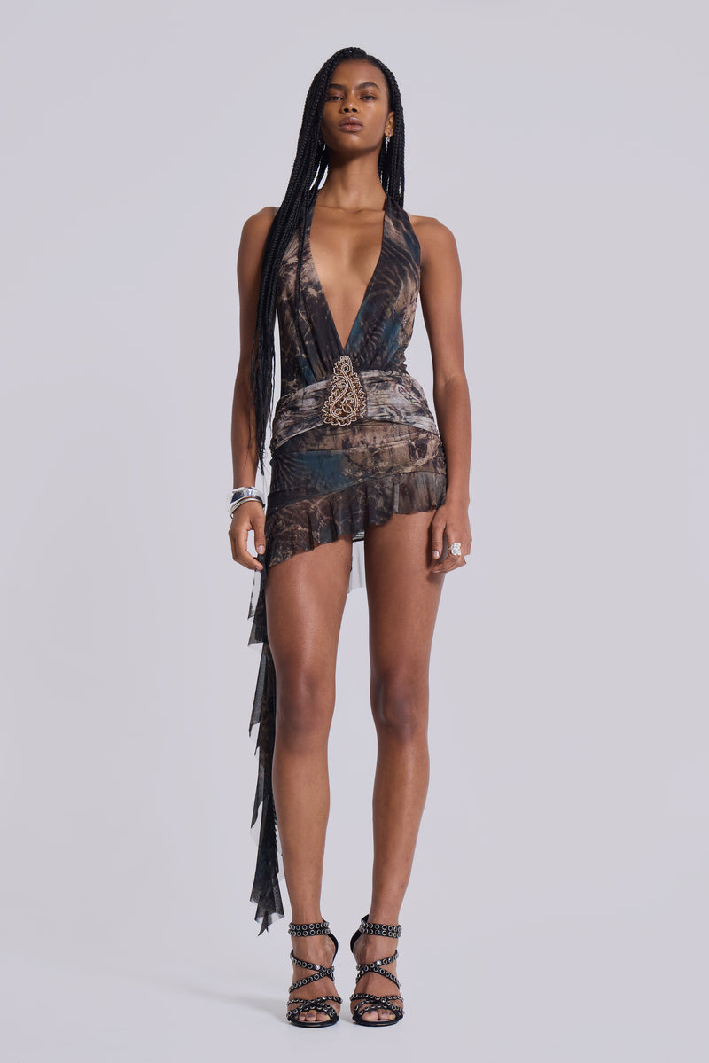 plunge mini dress jaded london brand jaded london Jaded London Cindy Plunge Mini Dress by Jaded London