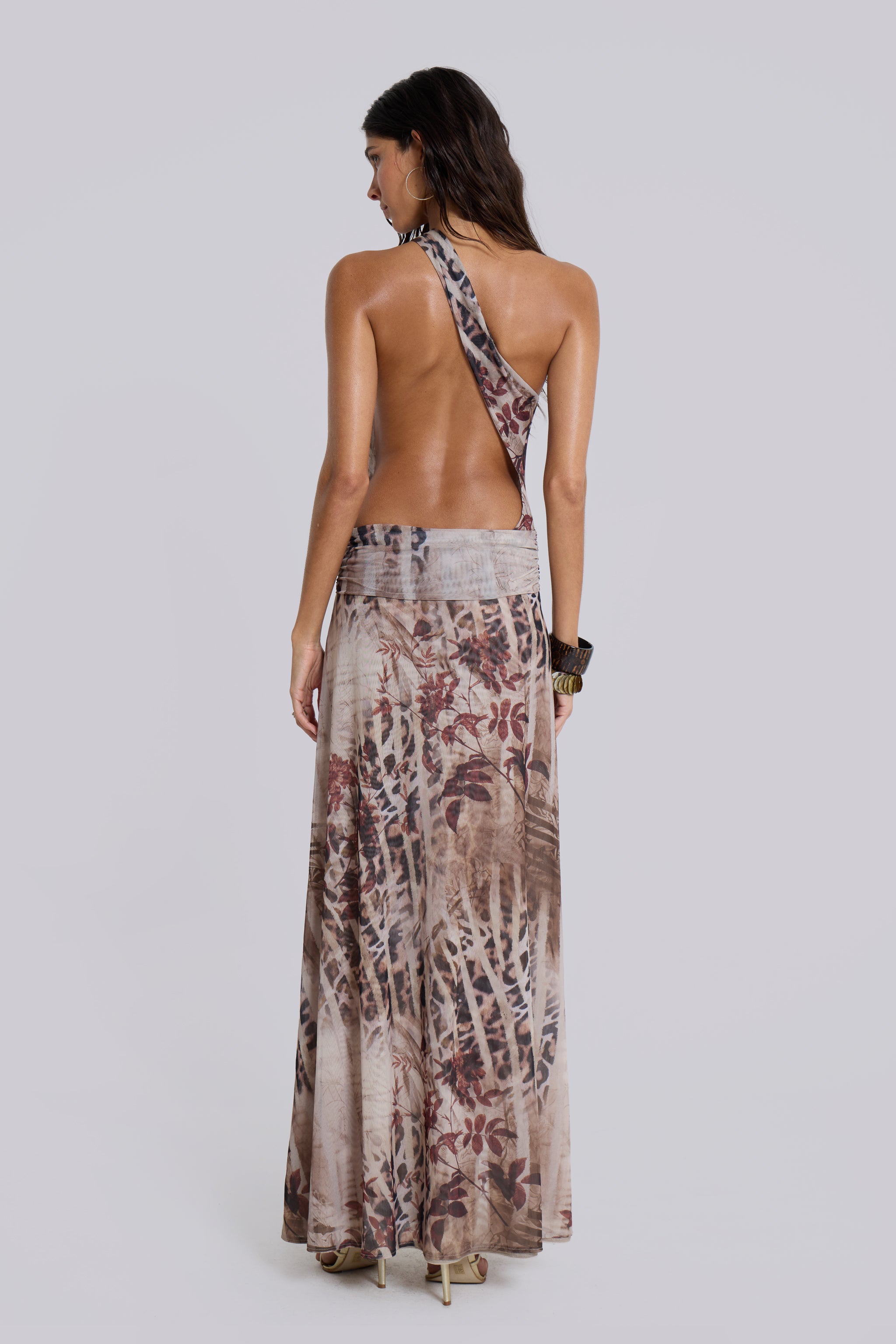 Valentina Asymmetric Cut Out Maxi Dress