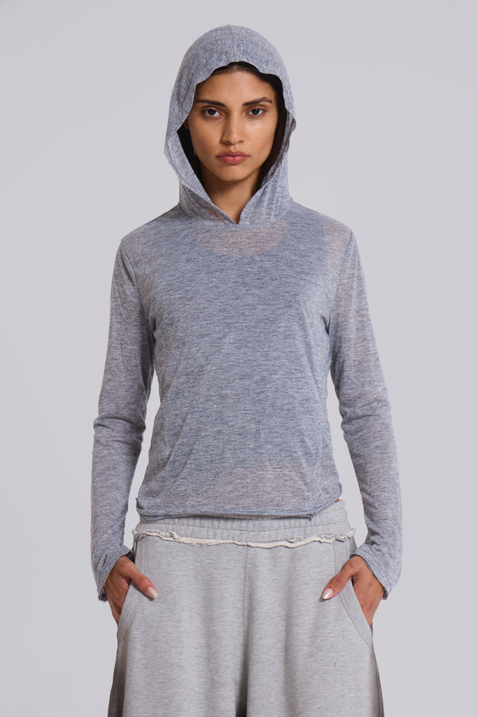 Grey Marl Mist Hoodie