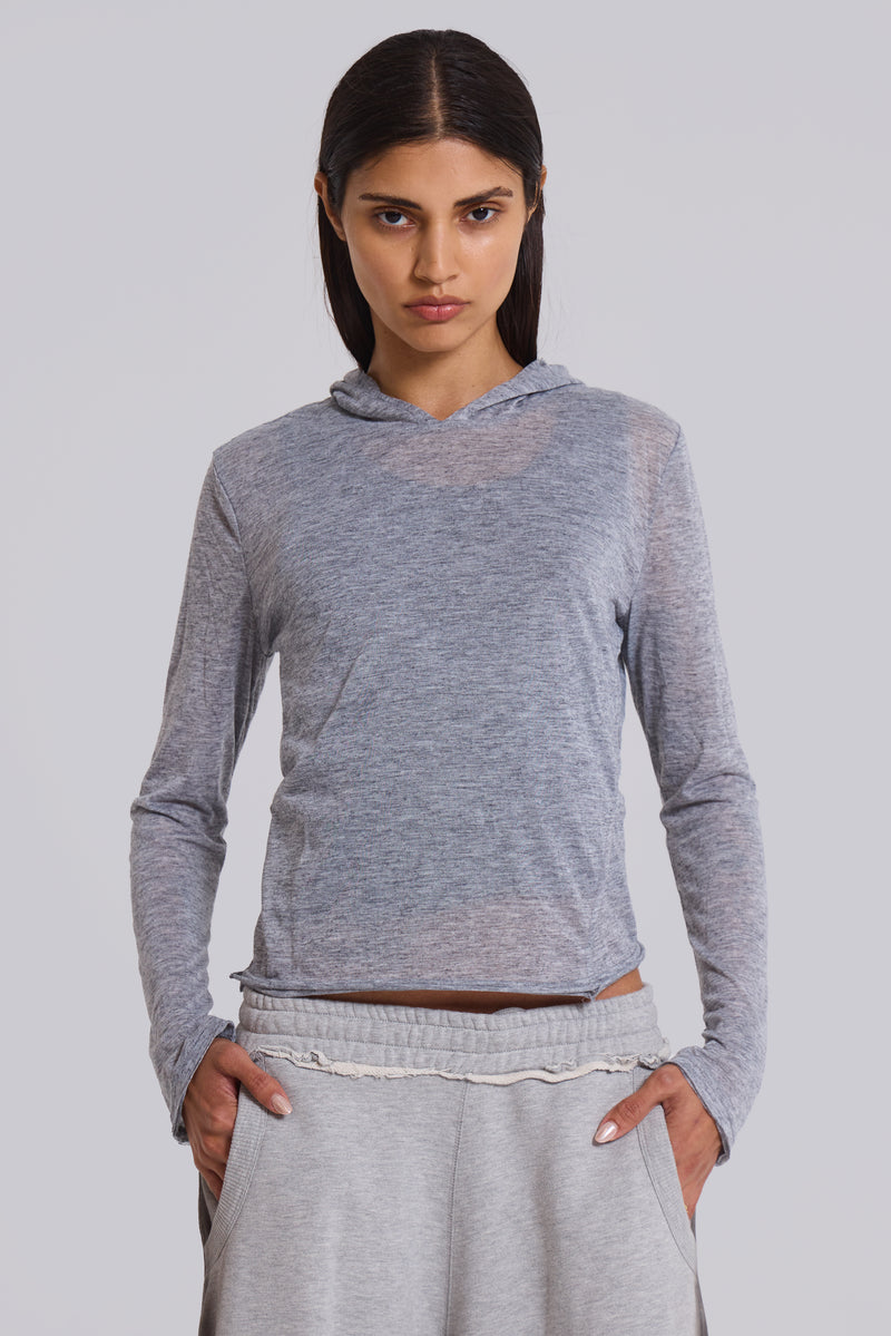 Grey Marl Mist Hoodie