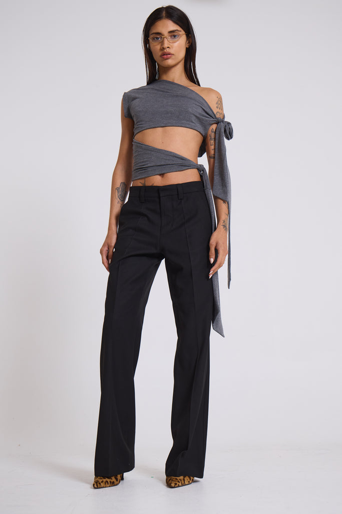 Stacked Bootcut Suit Pants | Jaded London
