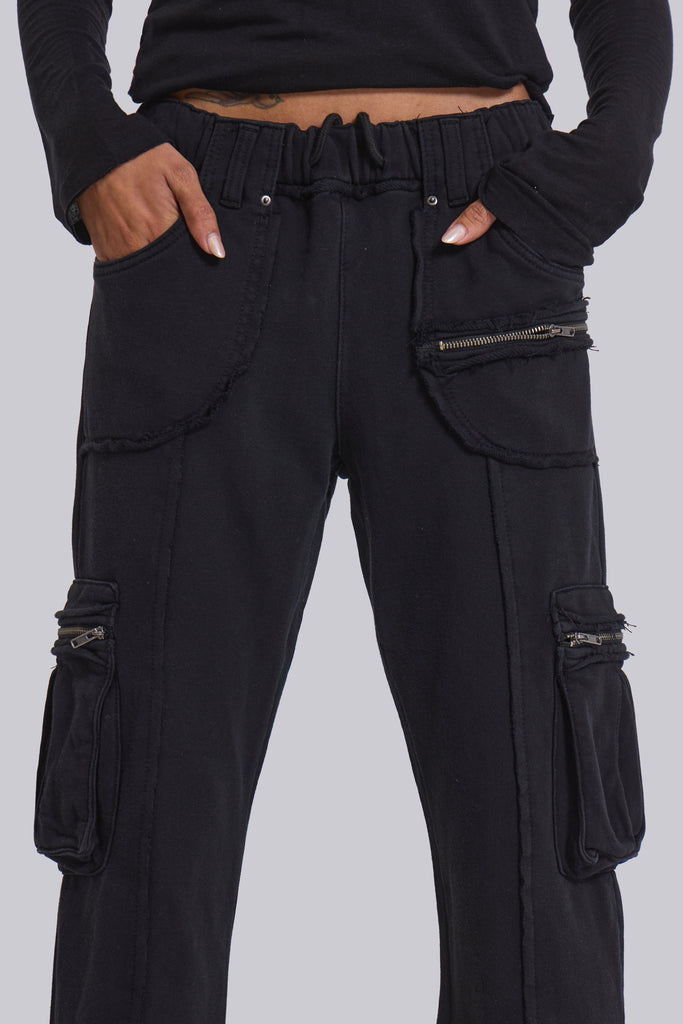 Black Shift Cargo Joggers