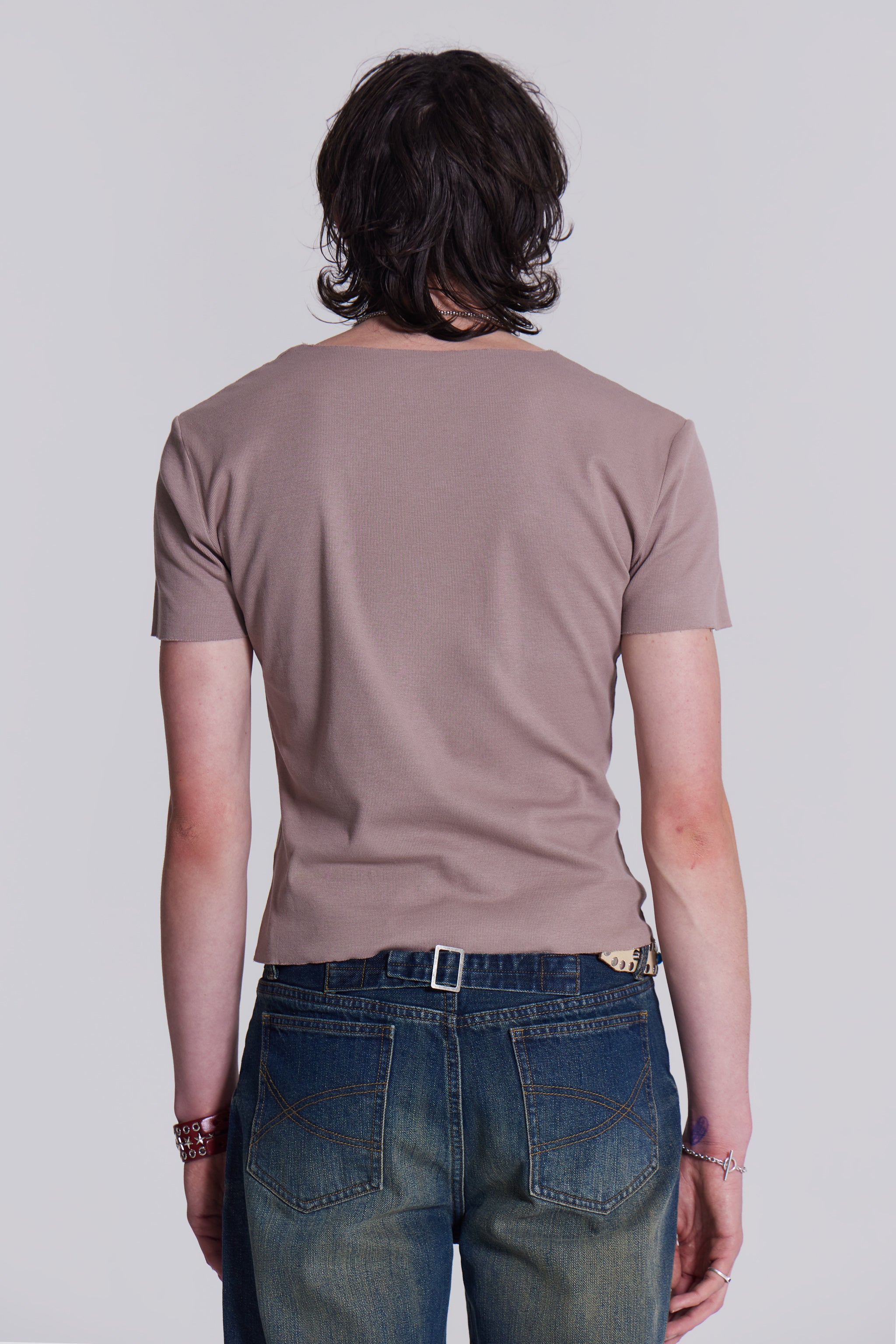 NTRLS Taupe Rib Tee