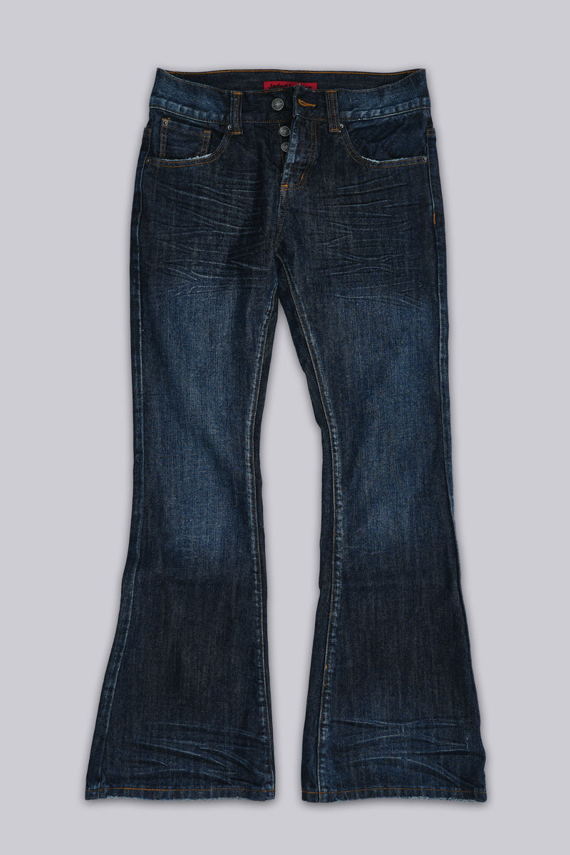 Blue Jude Bootcut Jeans | Jaded London | Clothing