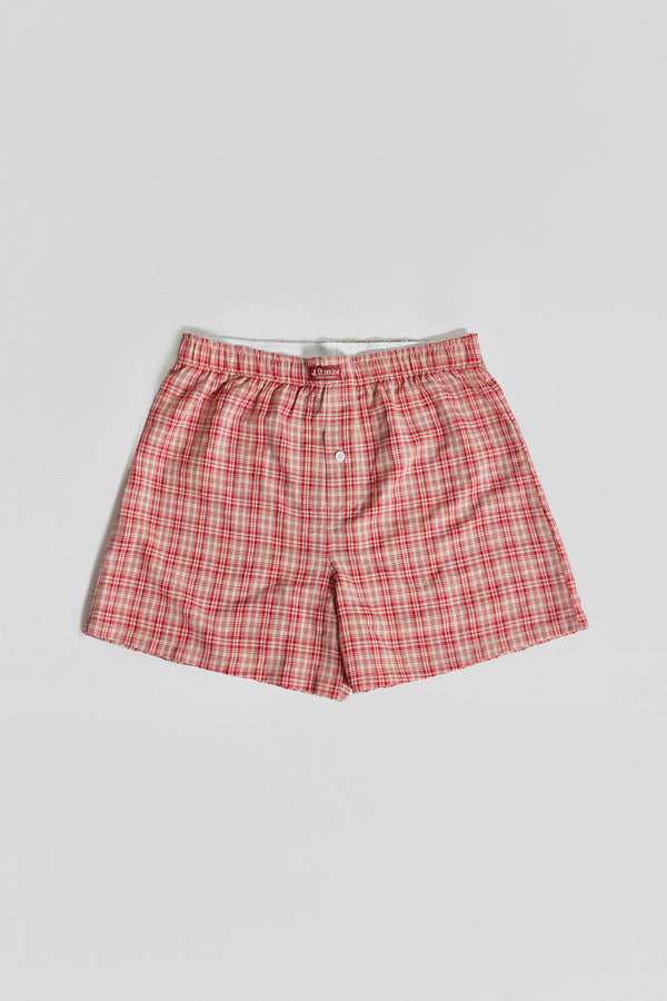 Red Check Boxer