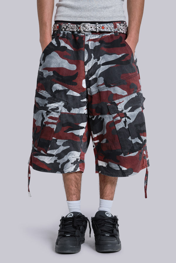 Red Camo Cadet Shorts