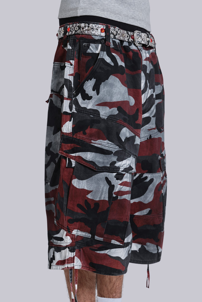 Red Camo Cadet Shorts