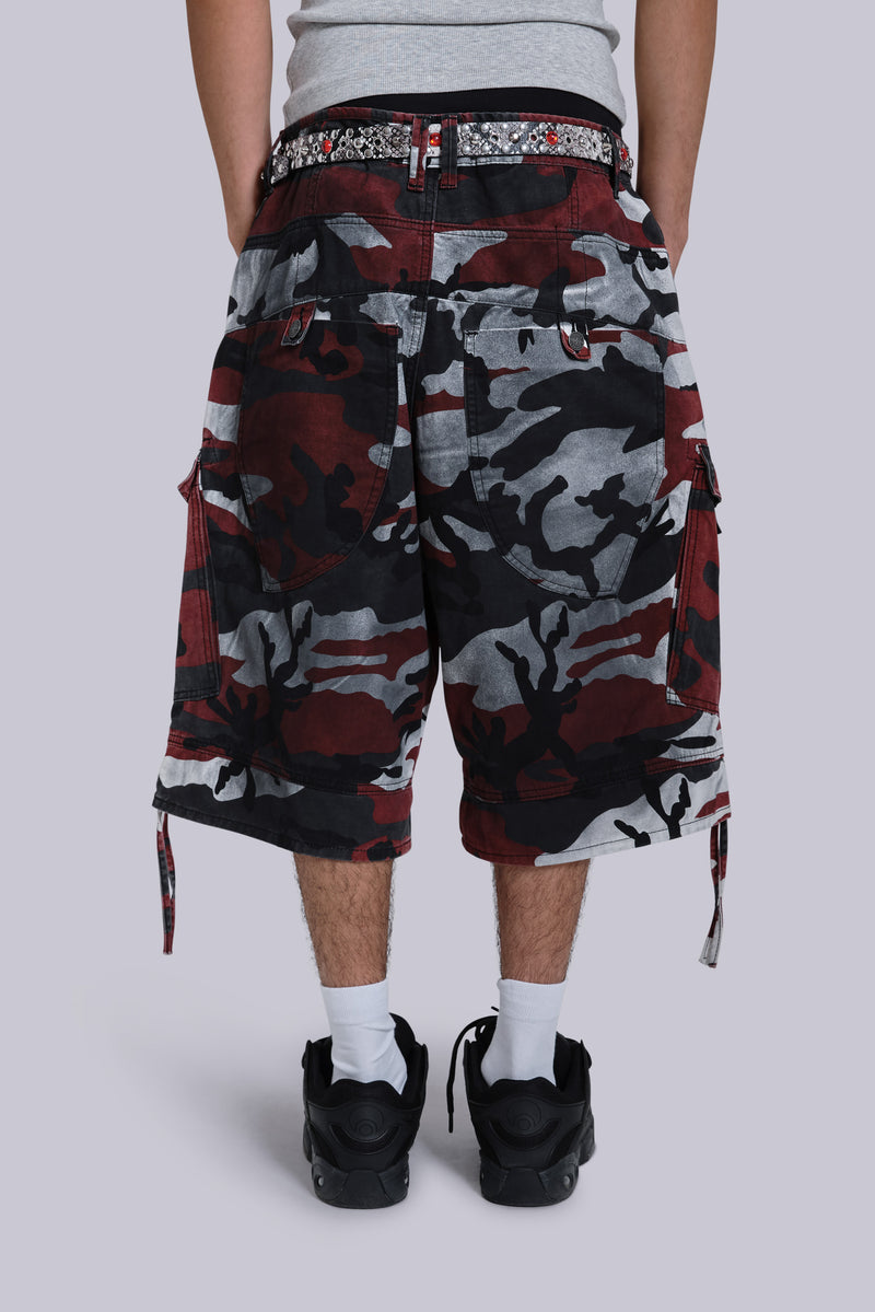 Red Camo Cadet Shorts