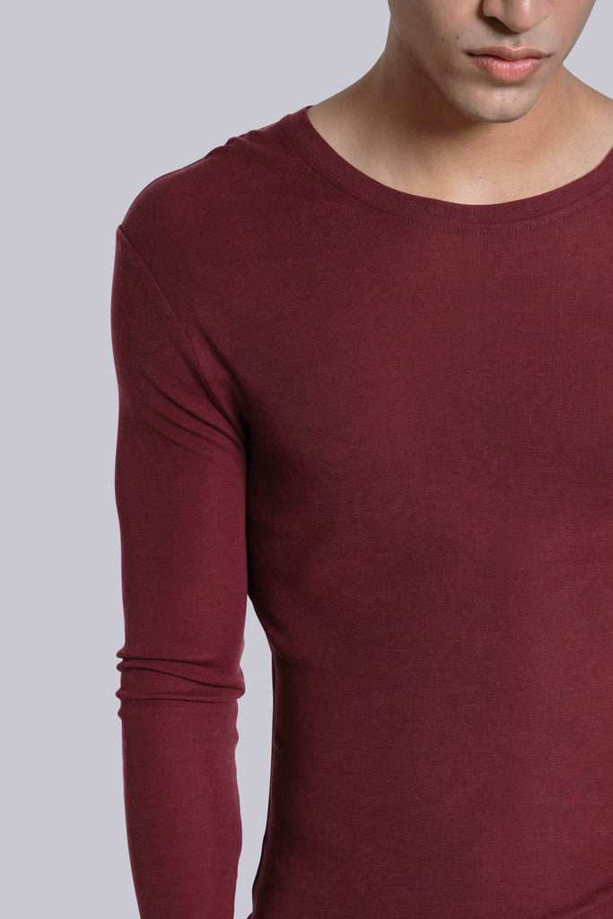 Burgundy Haze Long Sleeve Top