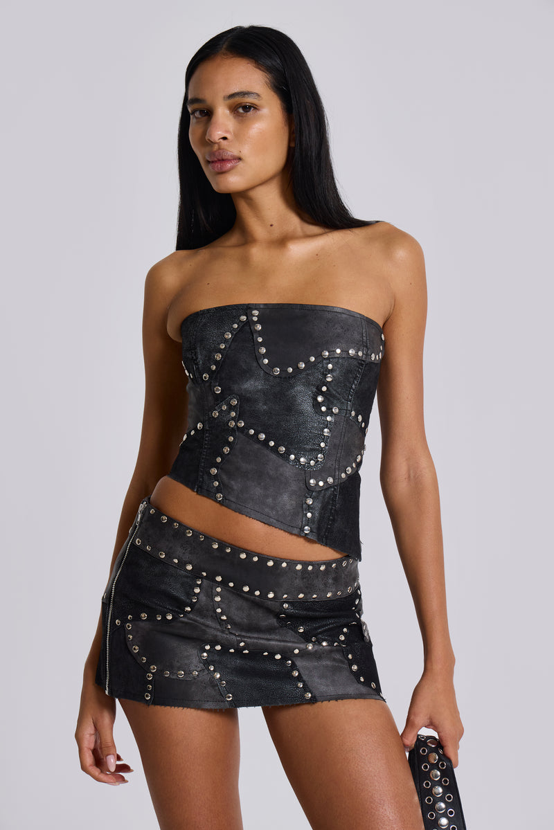 Shadow Studded Corset Top