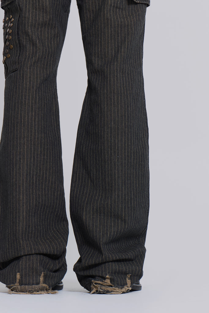 Kita Bootcut Pinstripe Cargo Pants