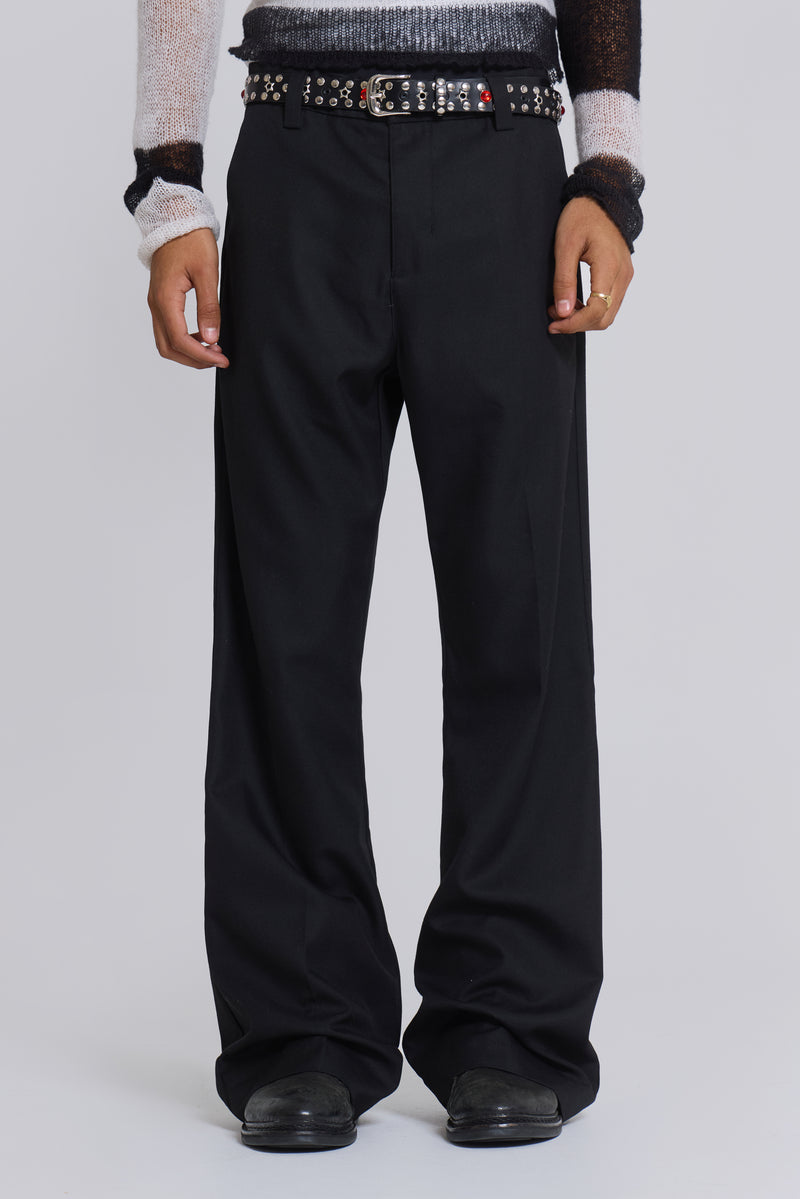 Black Stacked Bootcut Suit Pants | Jaded London | Clothing Black Stacked Bootcut Suit Pants | Jaded London | Clothing