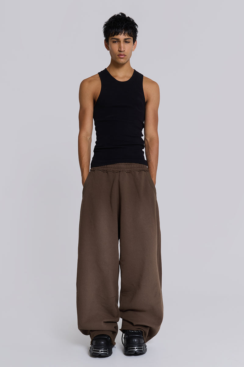 Brown Baggy Monster Joggers