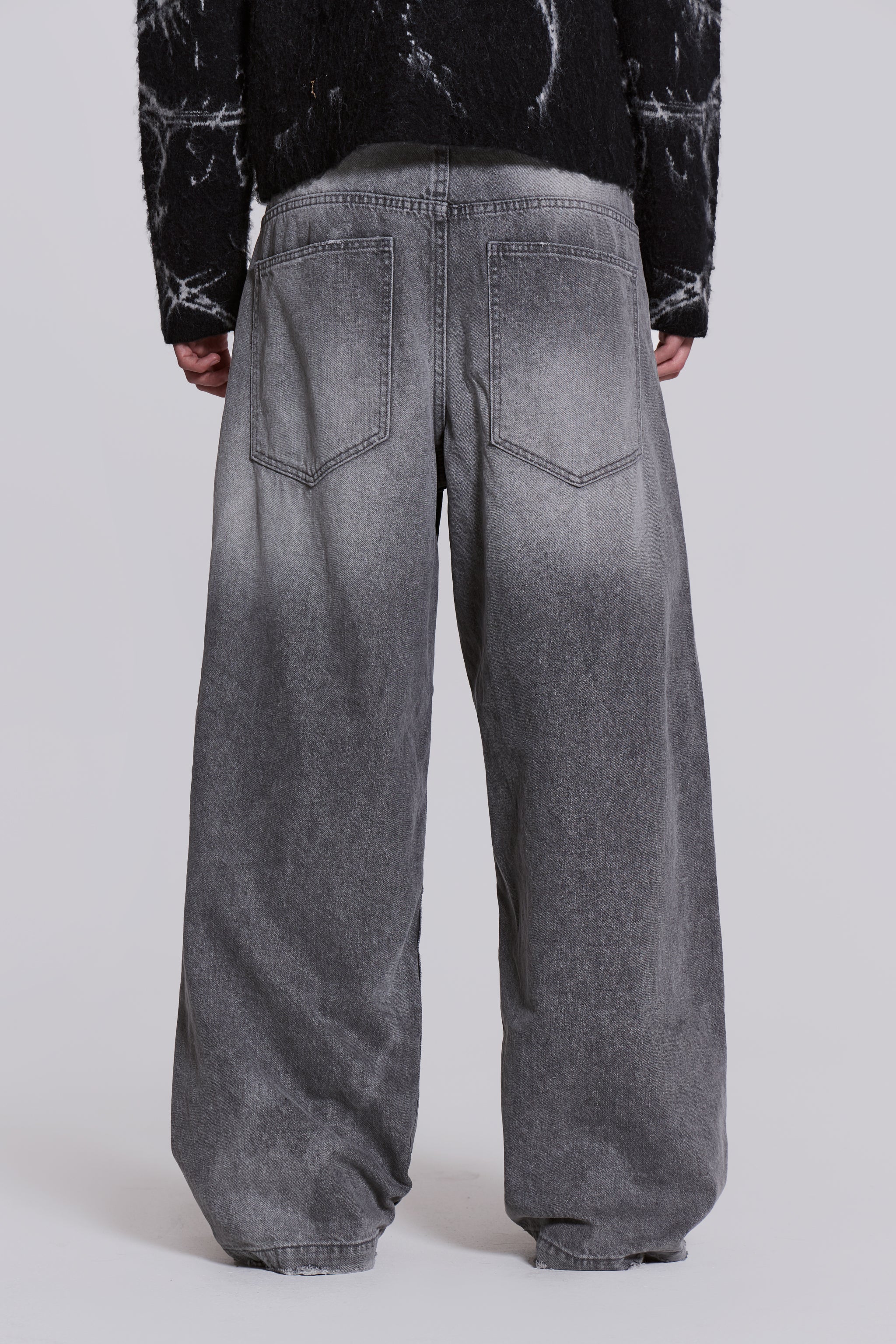 Shop Washed Grey Colossus Jeans | Jaded London | Clothing